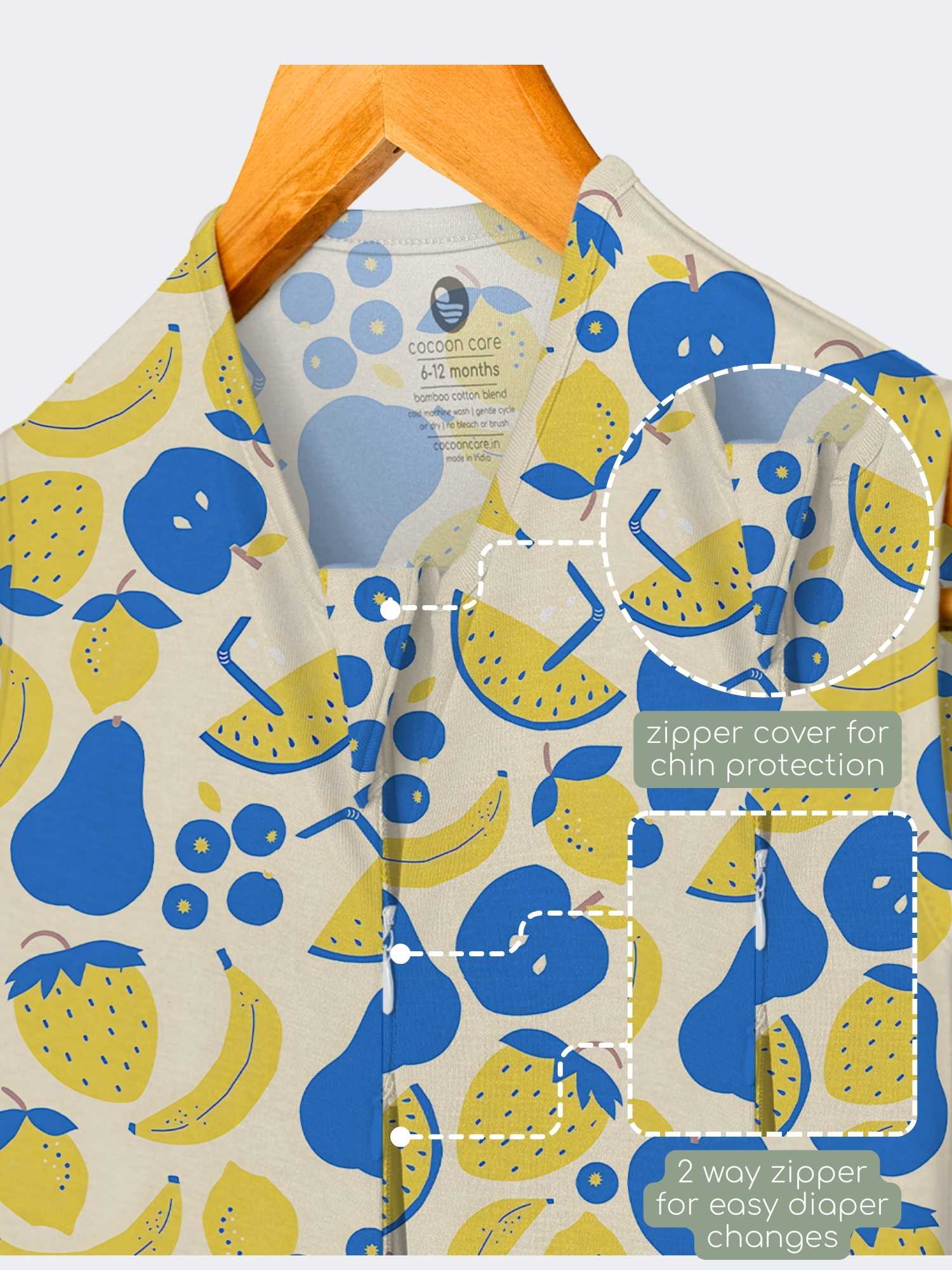 bamboo sleeping bag with foot opening