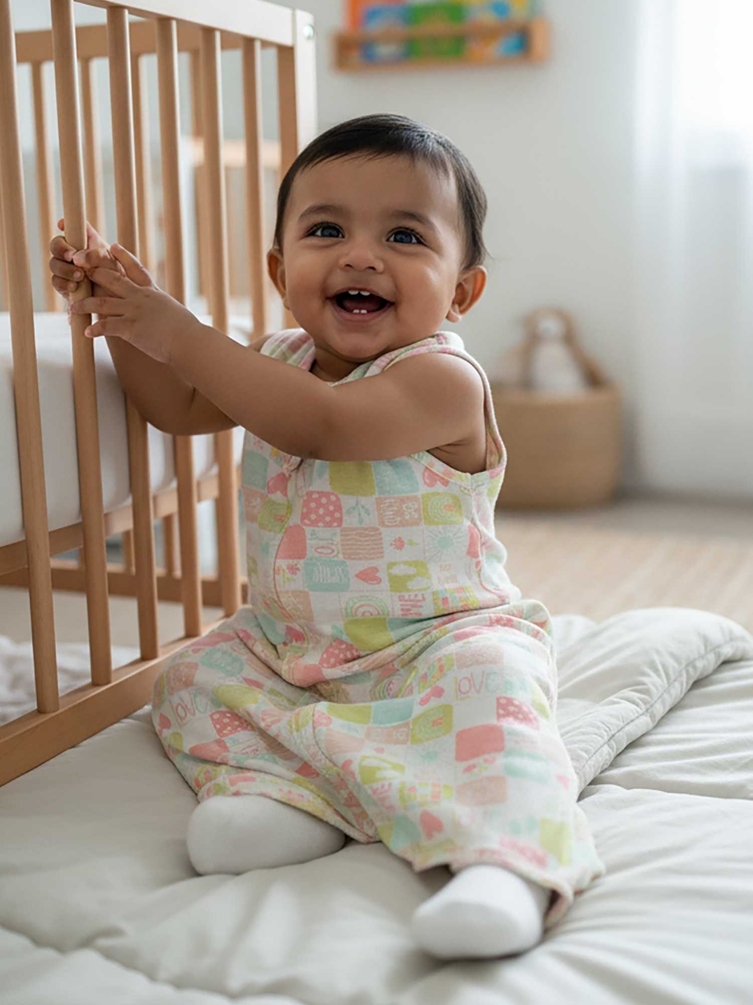 bamboo sleeping bag with foot opening - prints