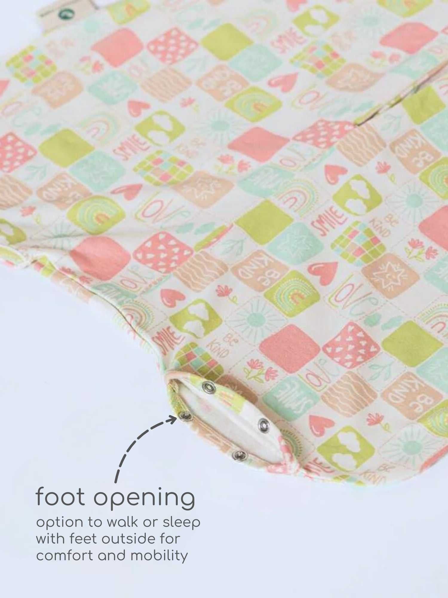 bamboo sleeping bag with foot opening