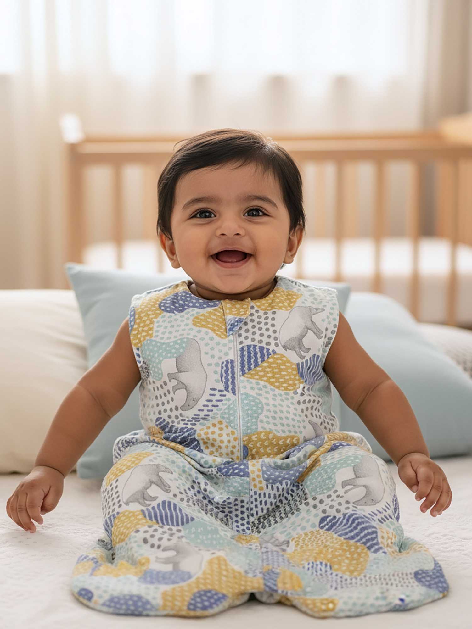 bamboo sleeping bag with foot opening - prints