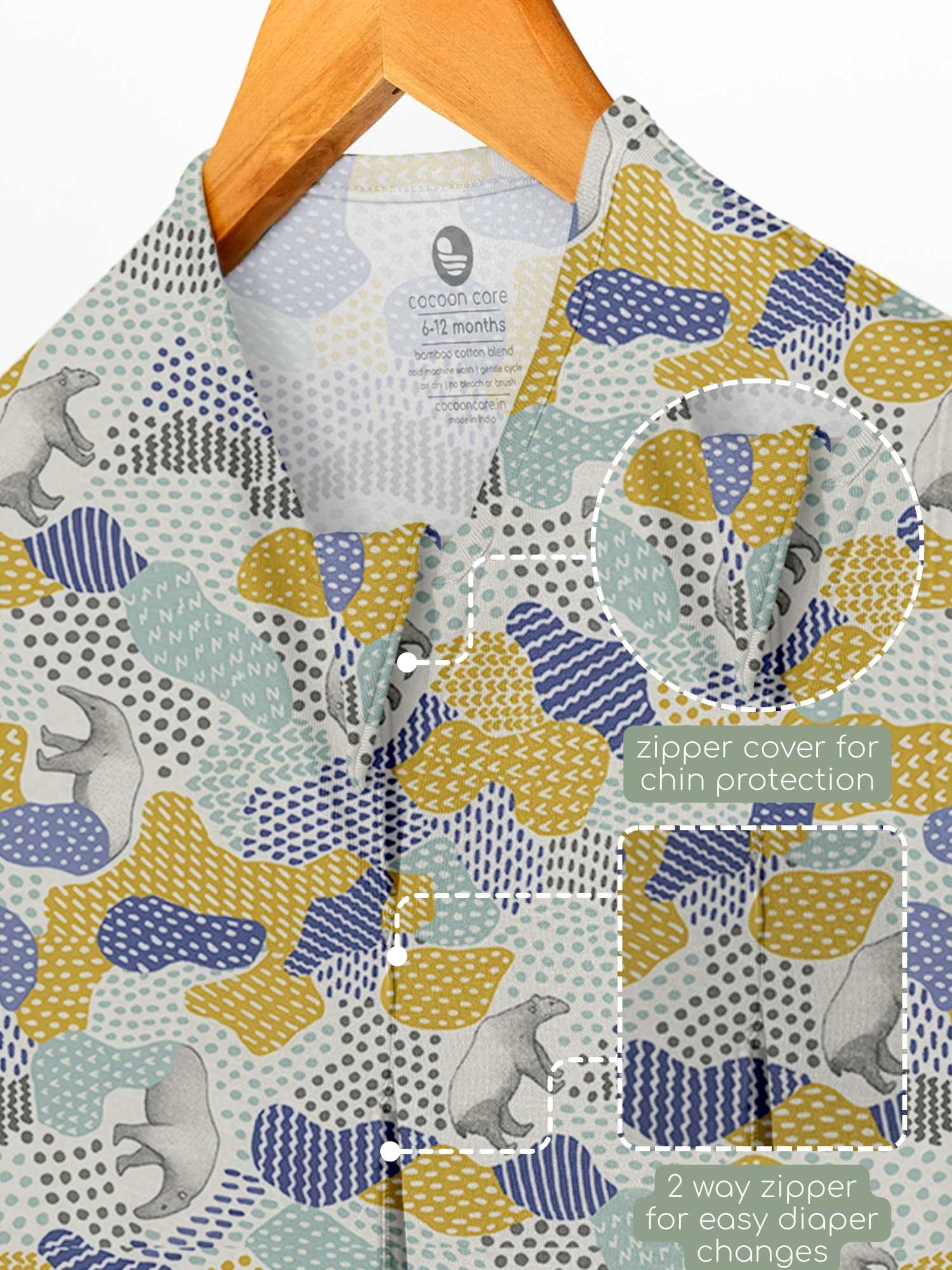 bamboo sleeping bag with foot opening