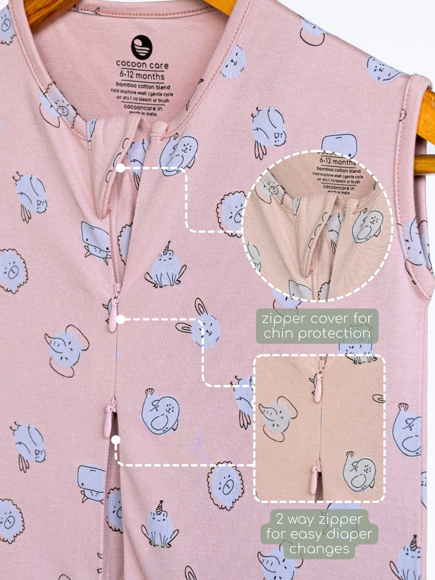 bamboo sleeping bag with foot opening