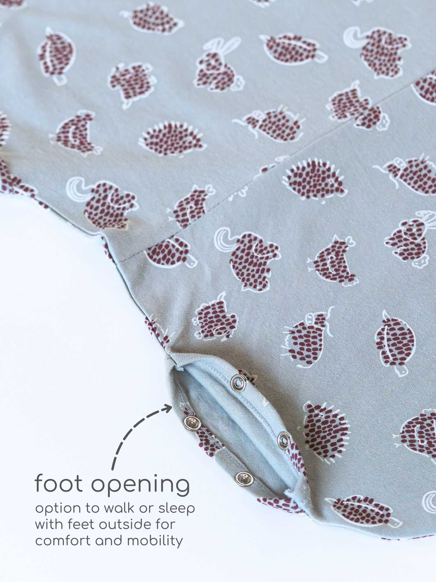 bamboo sleeping bag with foot opening