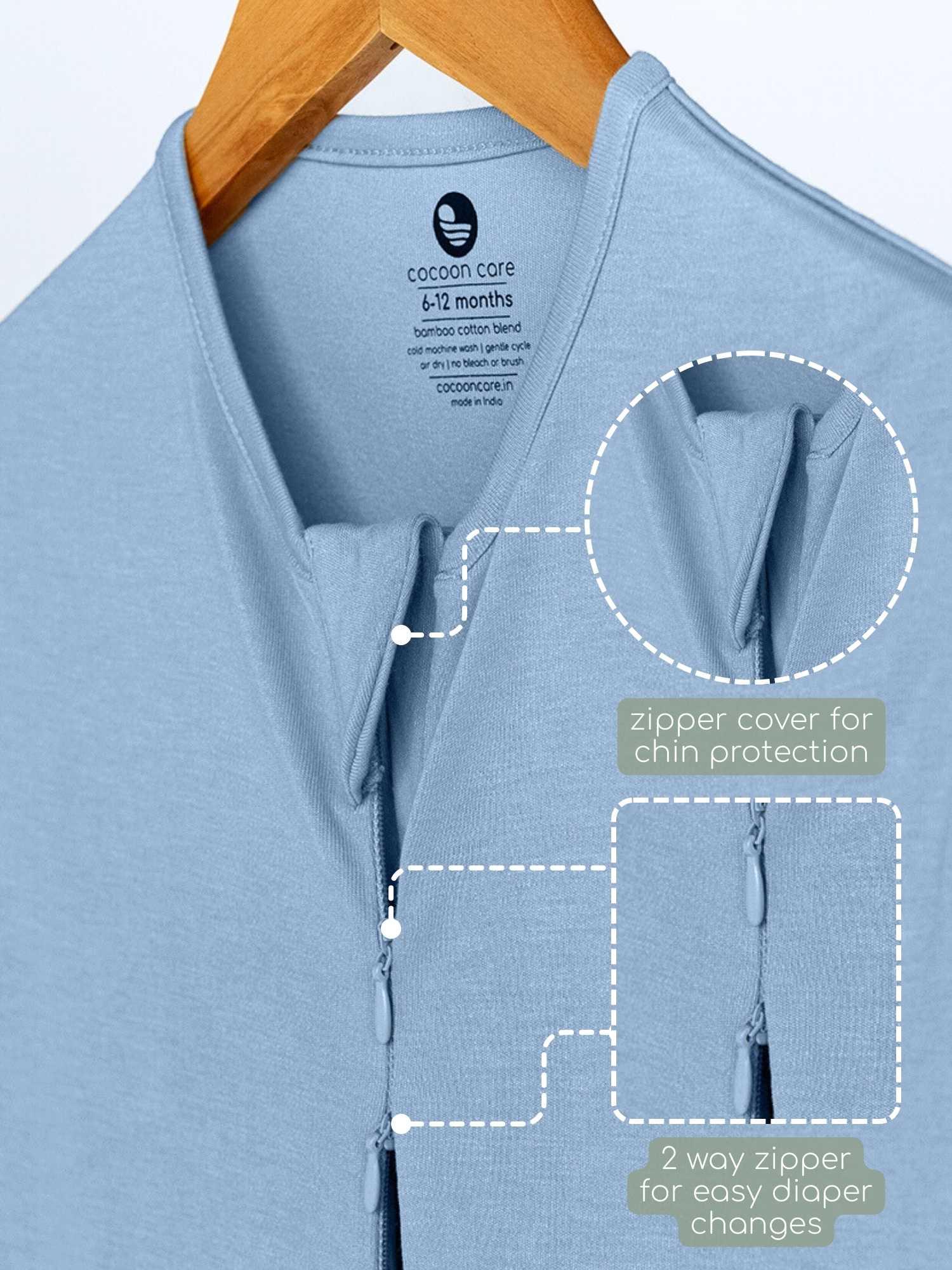 bamboo sleeping bag with foot opening