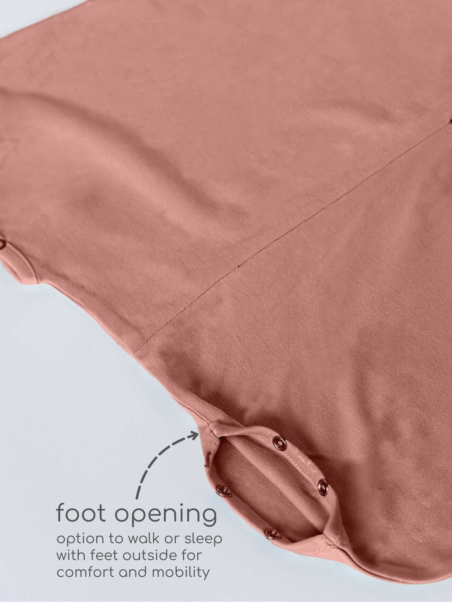 bamboo sleeping bag with foot opening - solid colours