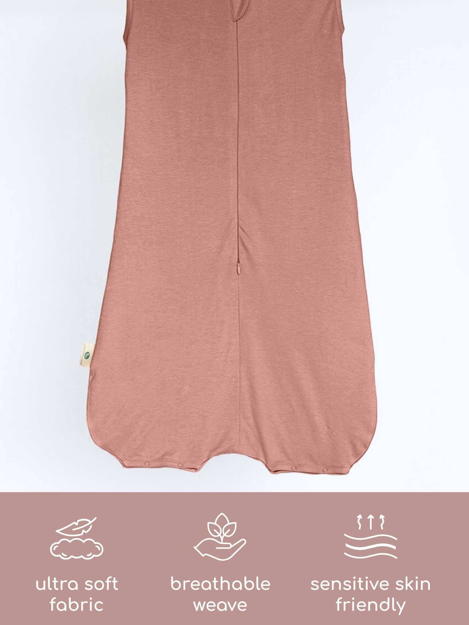 bamboo sleeping bag with foot opening - solid colours