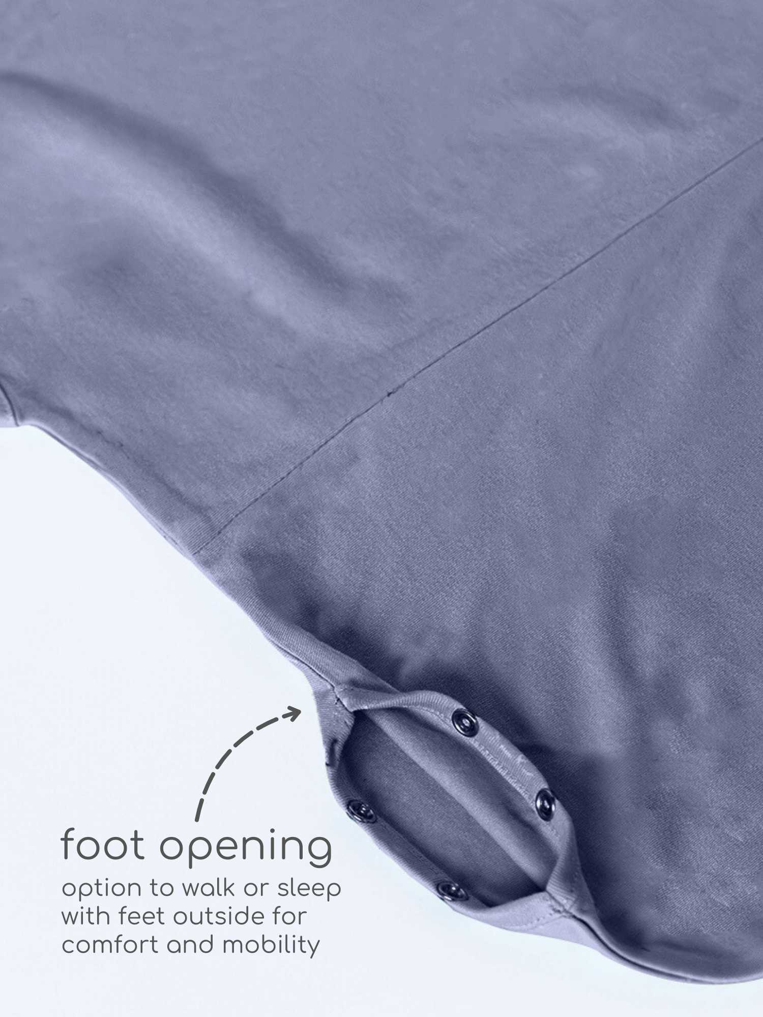 bamboo sleeping bag with foot opening - solid colours