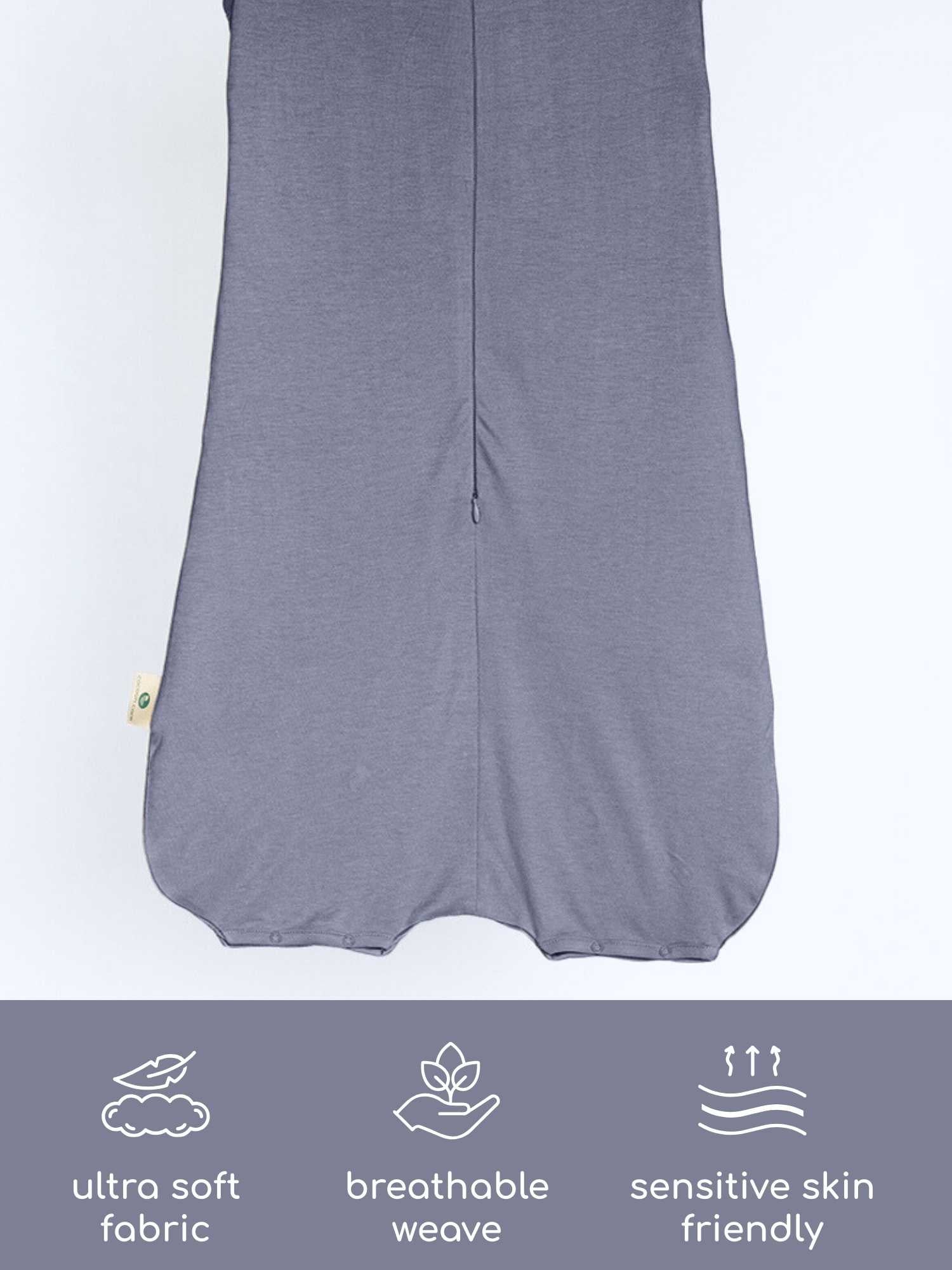 bamboo sleeping bag with foot opening - solid colours