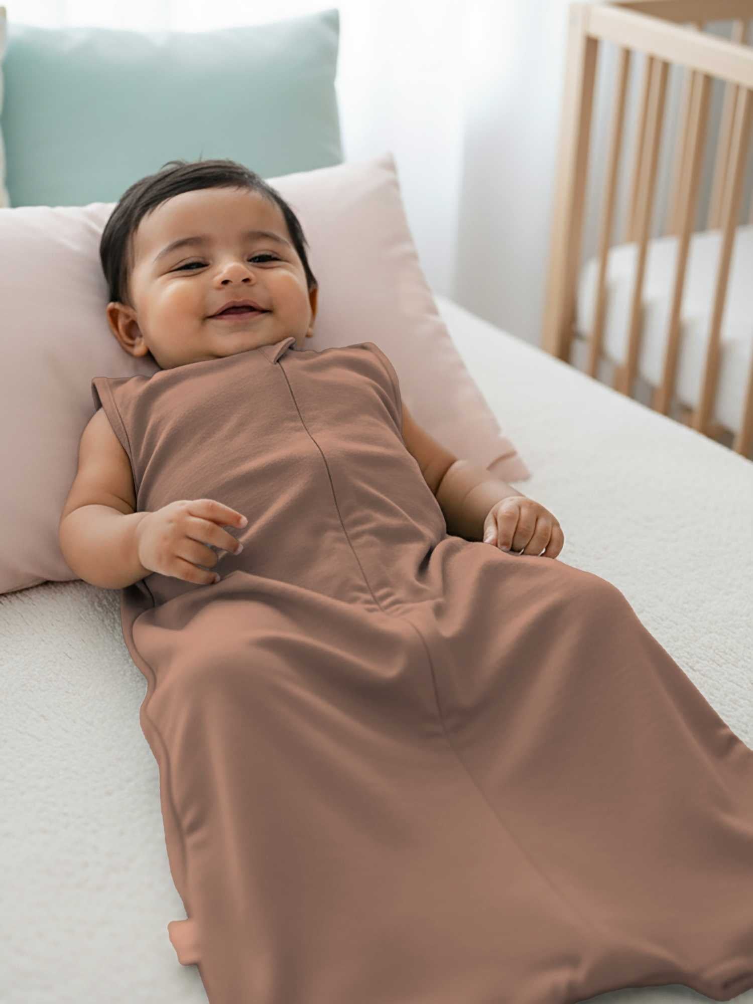 bamboo sleeping bag with foot opening - solid colours