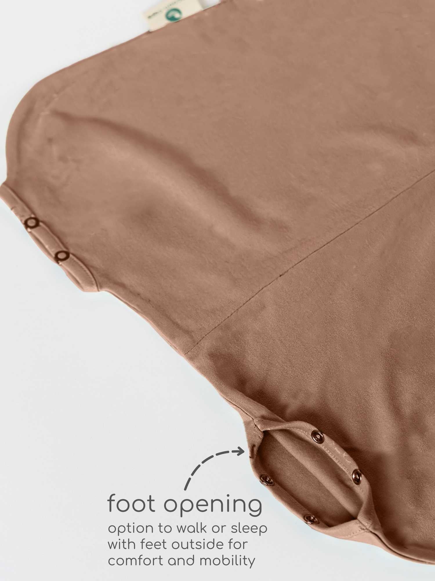 bamboo sleeping bag with foot opening - solid colours