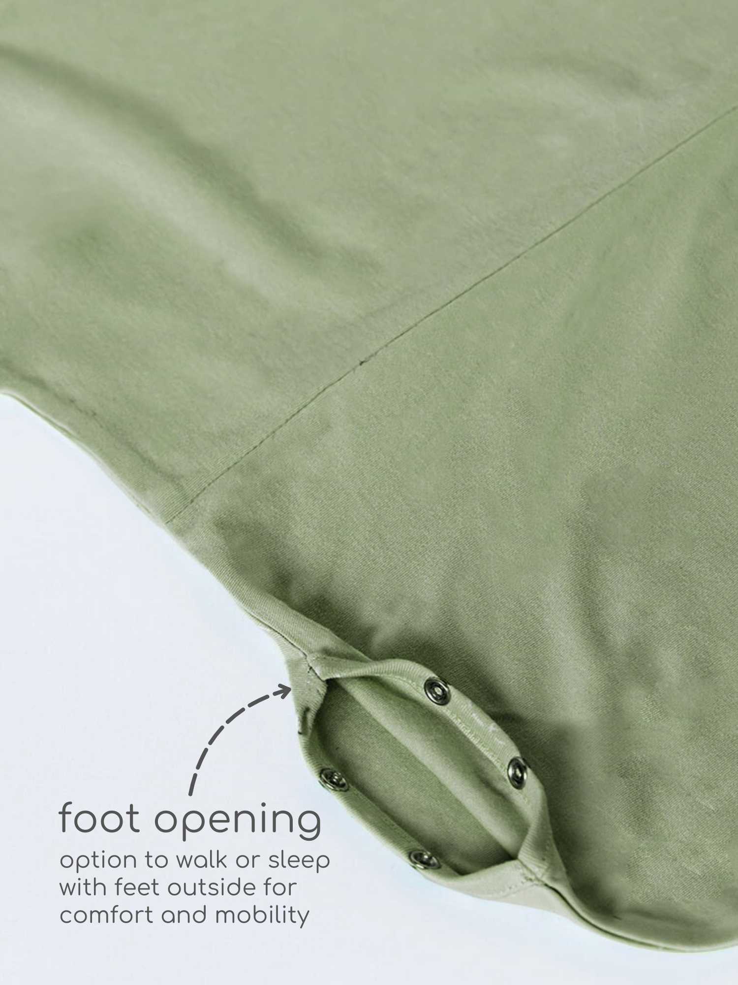 bamboo sleeping bag with foot opening - solid colours