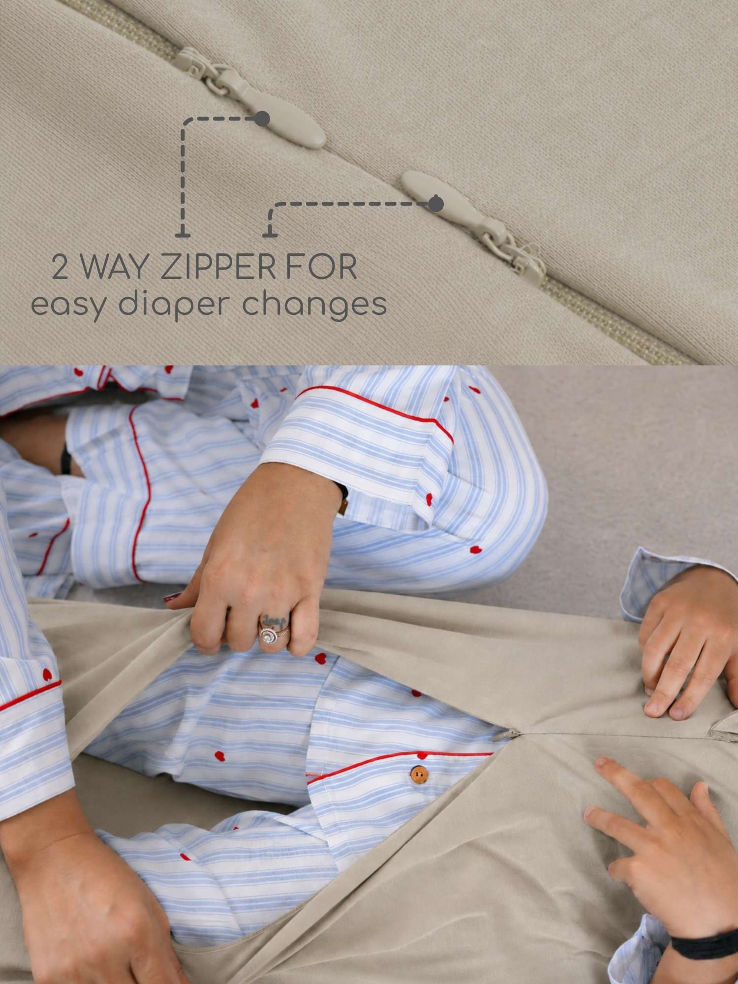 bamboo sleeping bag with foot opening