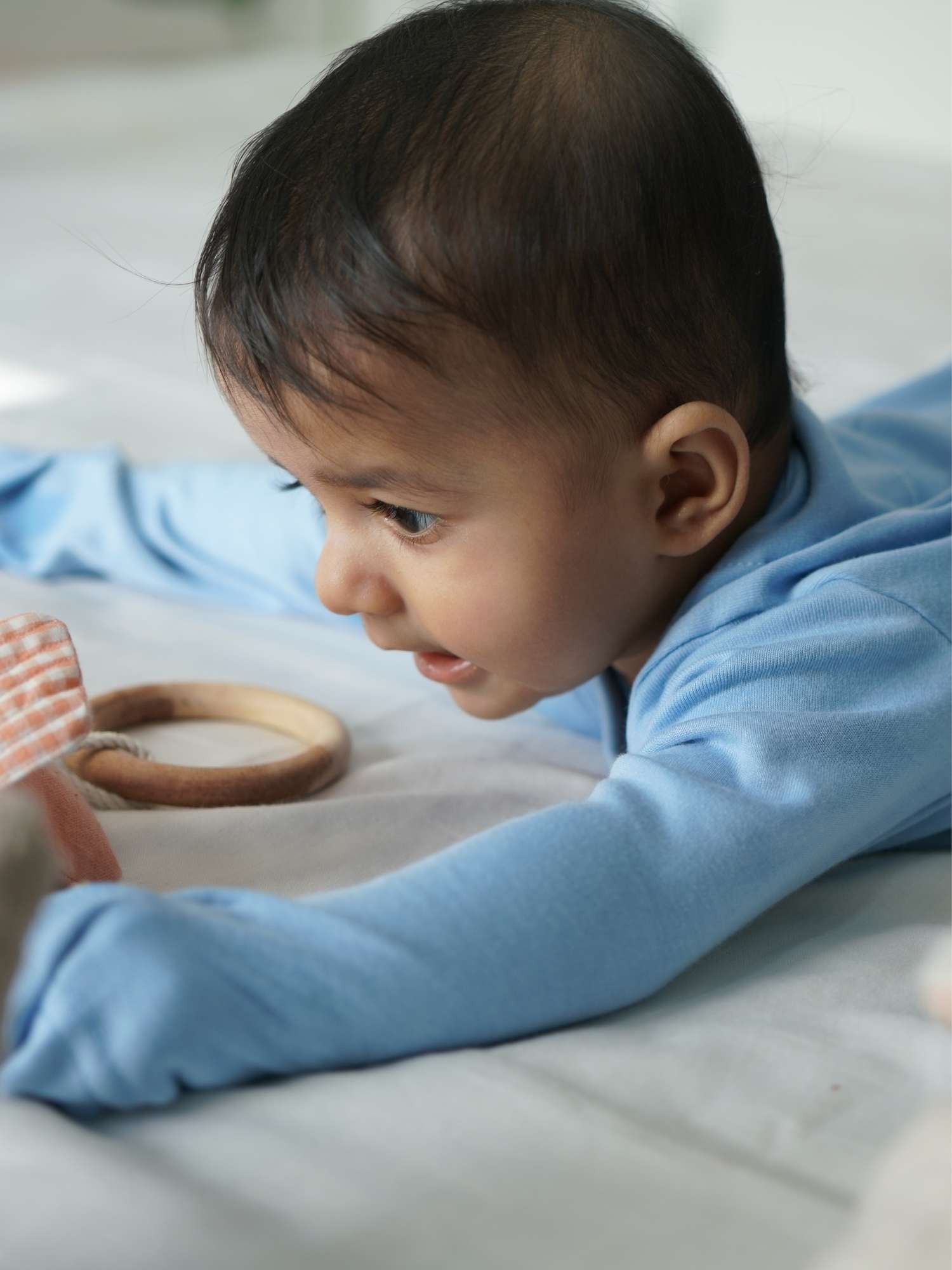 bamboo sleepsuit with reversible mittens & footie