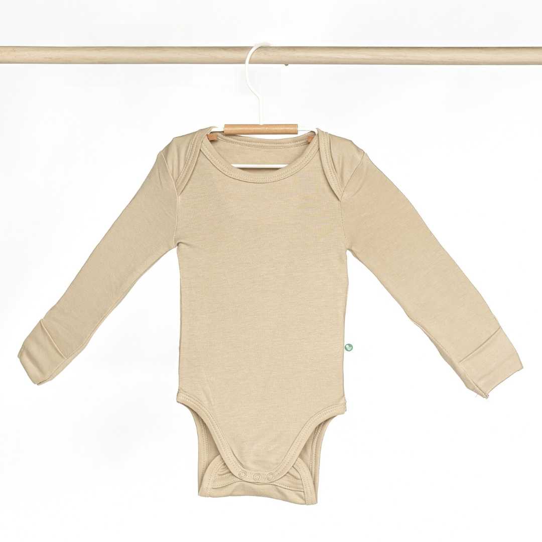 long sleeve bamboo bodysuit for baby