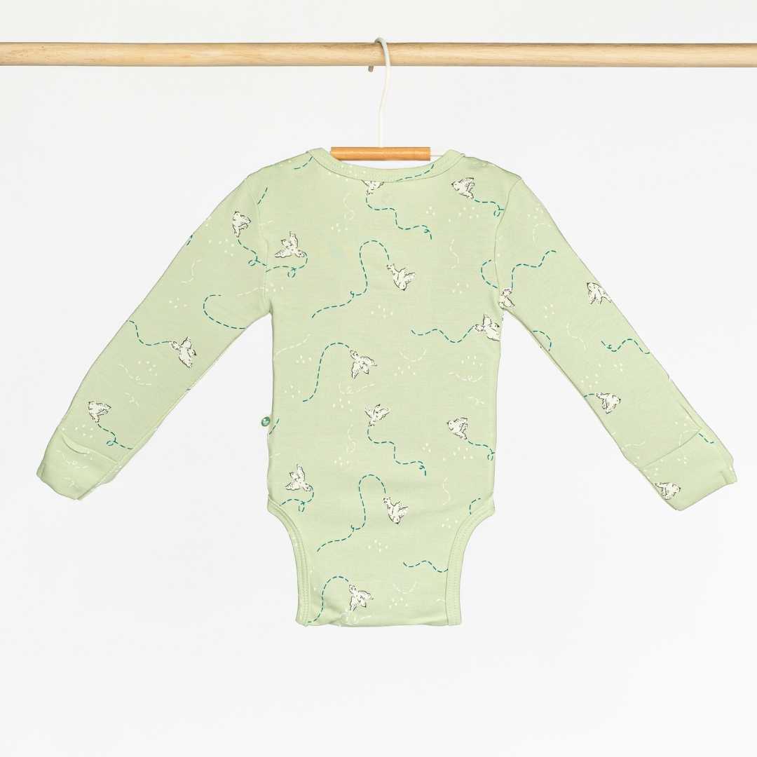 long sleeve bamboo bodysuit for baby