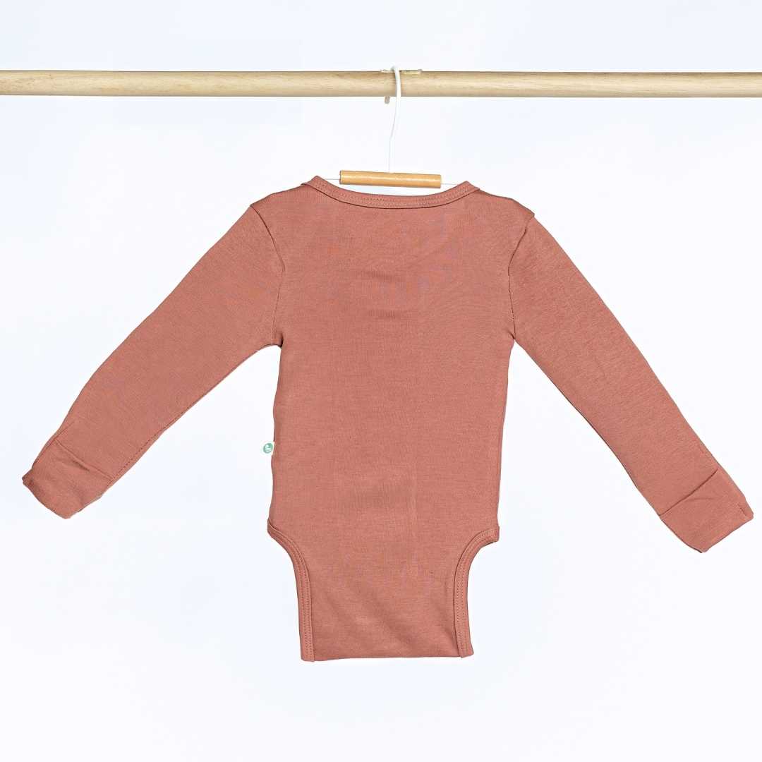 long sleeve bamboo bodysuit for baby