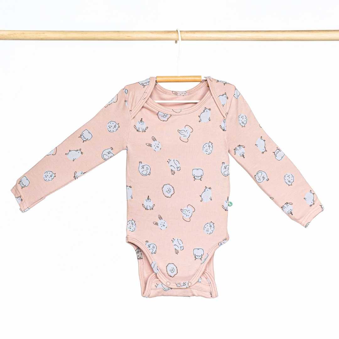 long sleeve bamboo bodysuit for baby