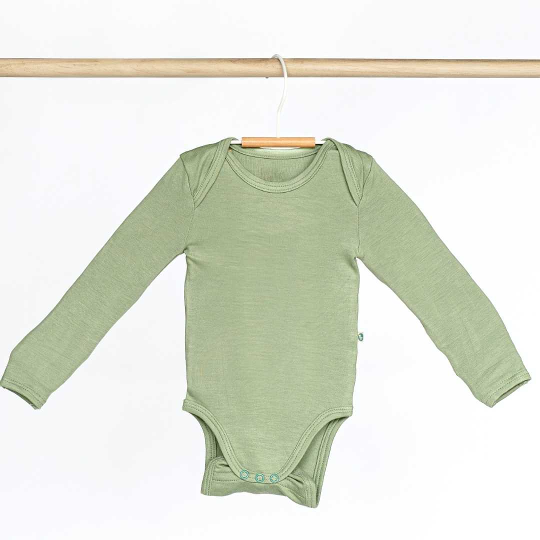 long sleeve bamboo bodysuit for baby