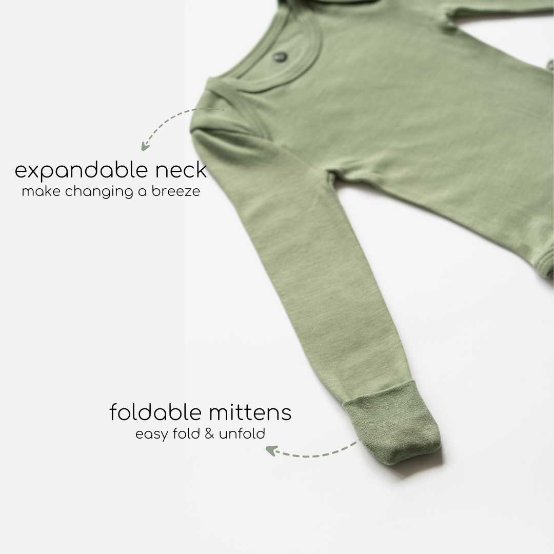 long sleeve bamboo bodysuit for baby