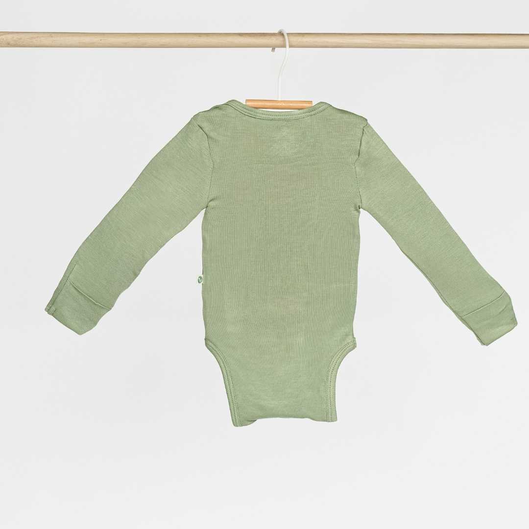 long sleeve bamboo bodysuit for baby