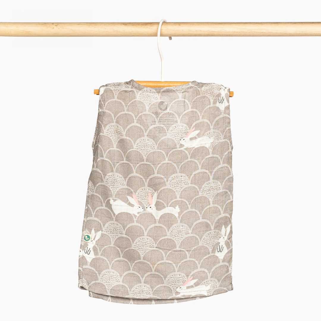 bamboo muslin kimono vest