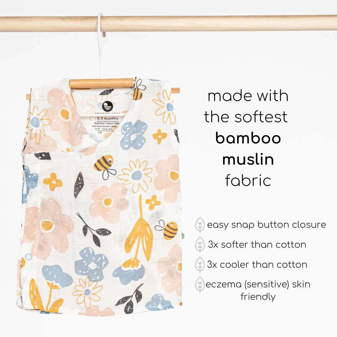 bamboo muslin kimono vest pack of 2