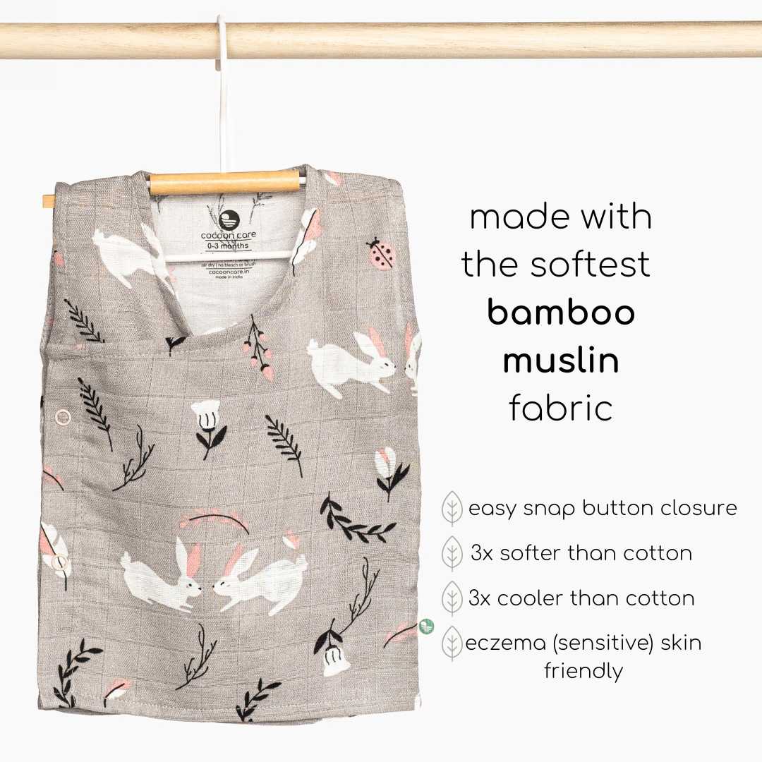 bamboo muslin kimono vest pack of 2