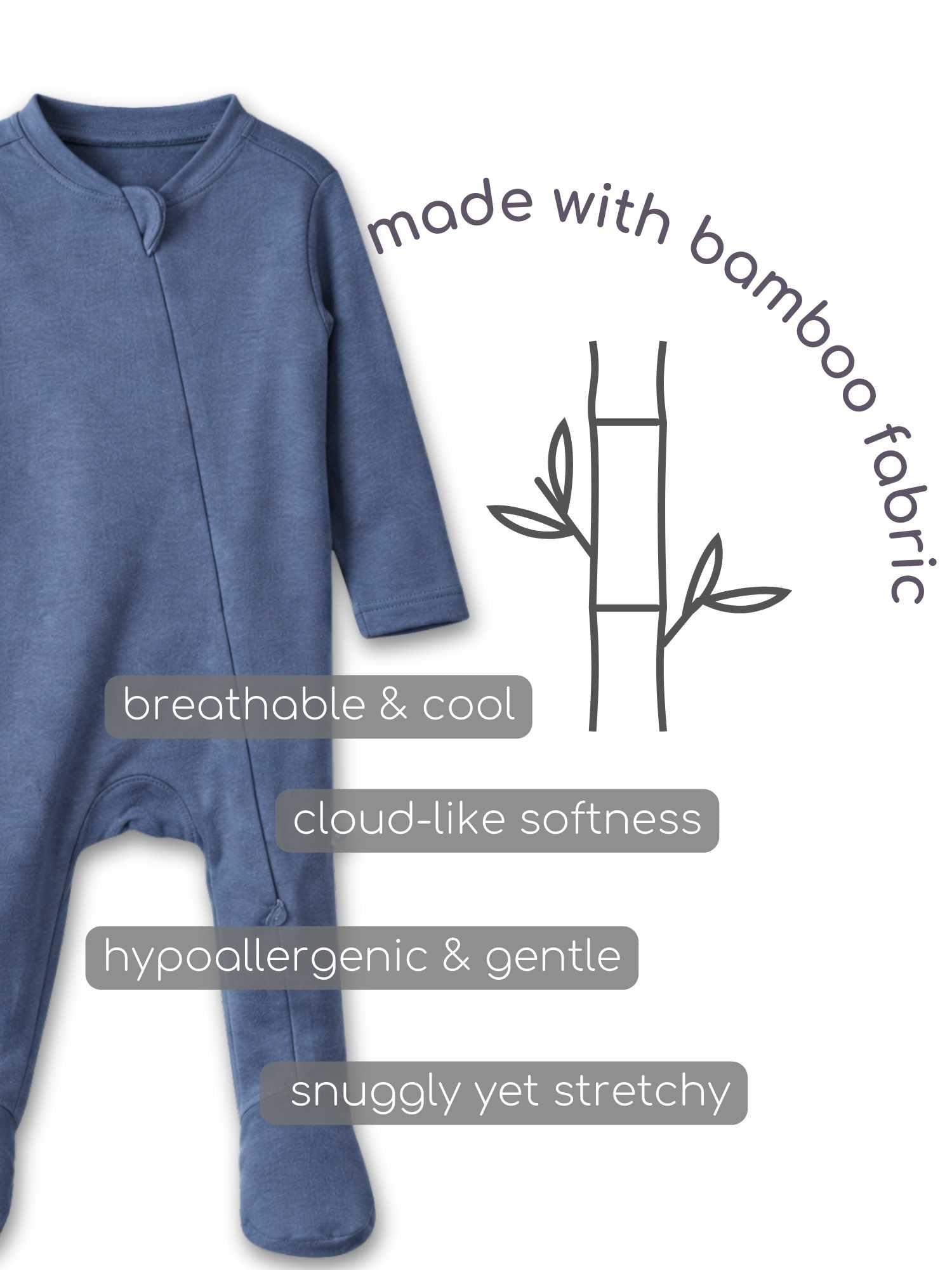 bamboo footed sleepsuit
