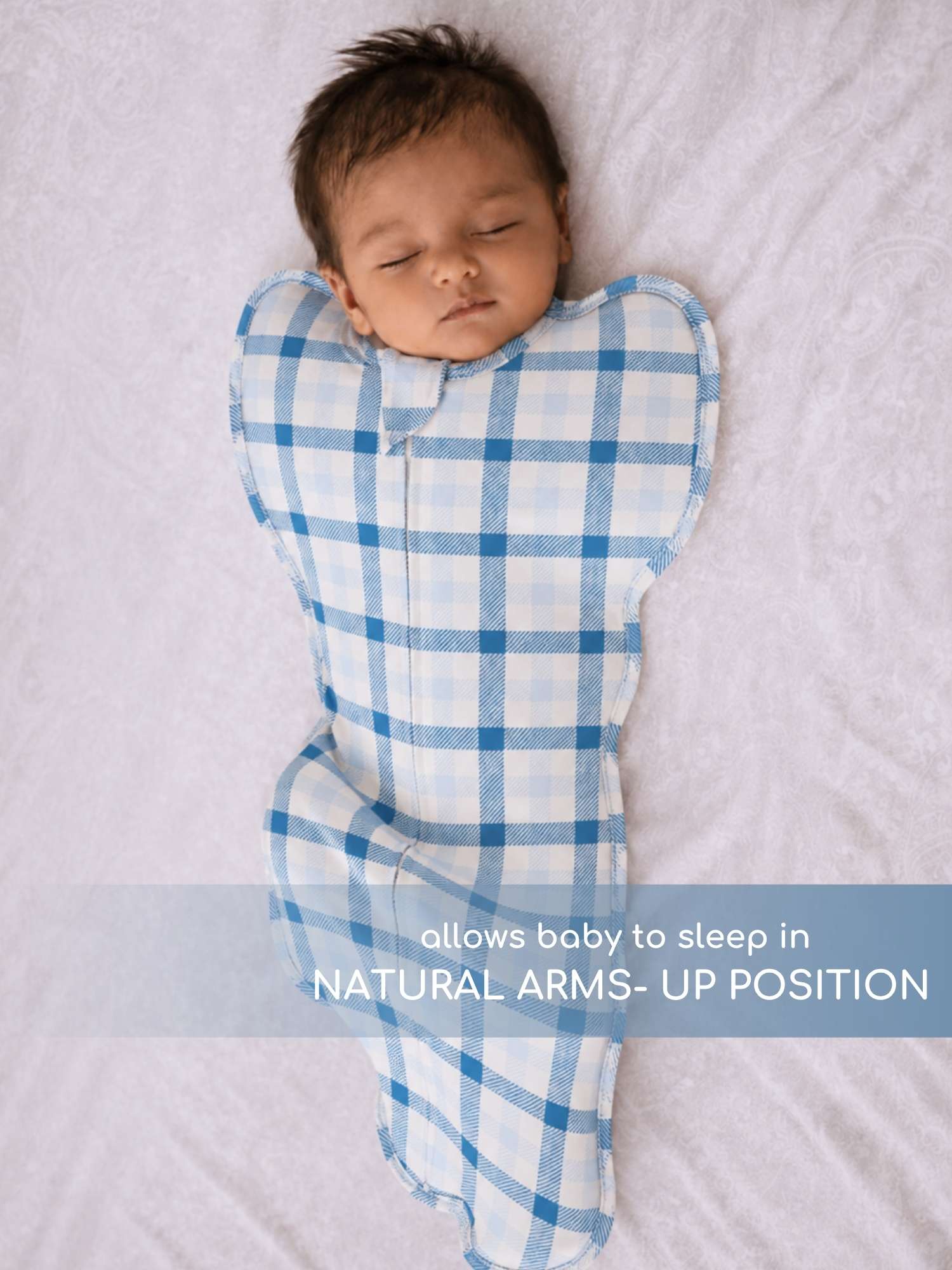 bamboo hands up swaddle pod for baby