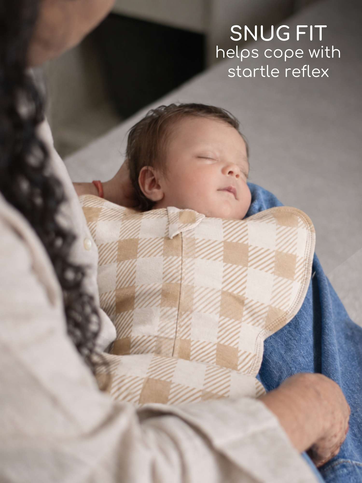 bamboo hands up swaddle pod for baby