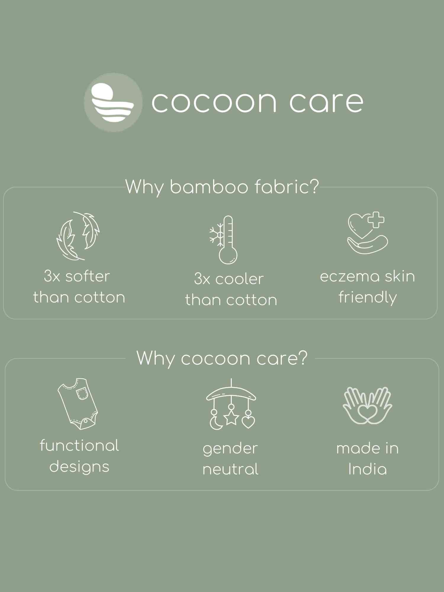 bamboo hands up swaddle pod for baby - solid colours