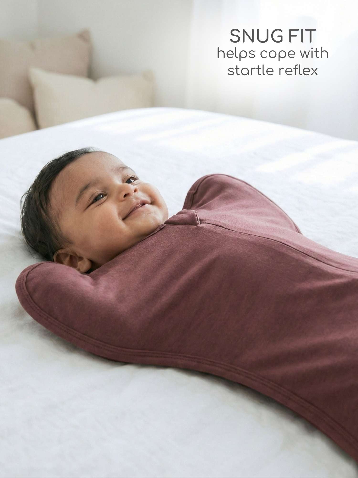 bamboo hands up swaddle pod for baby