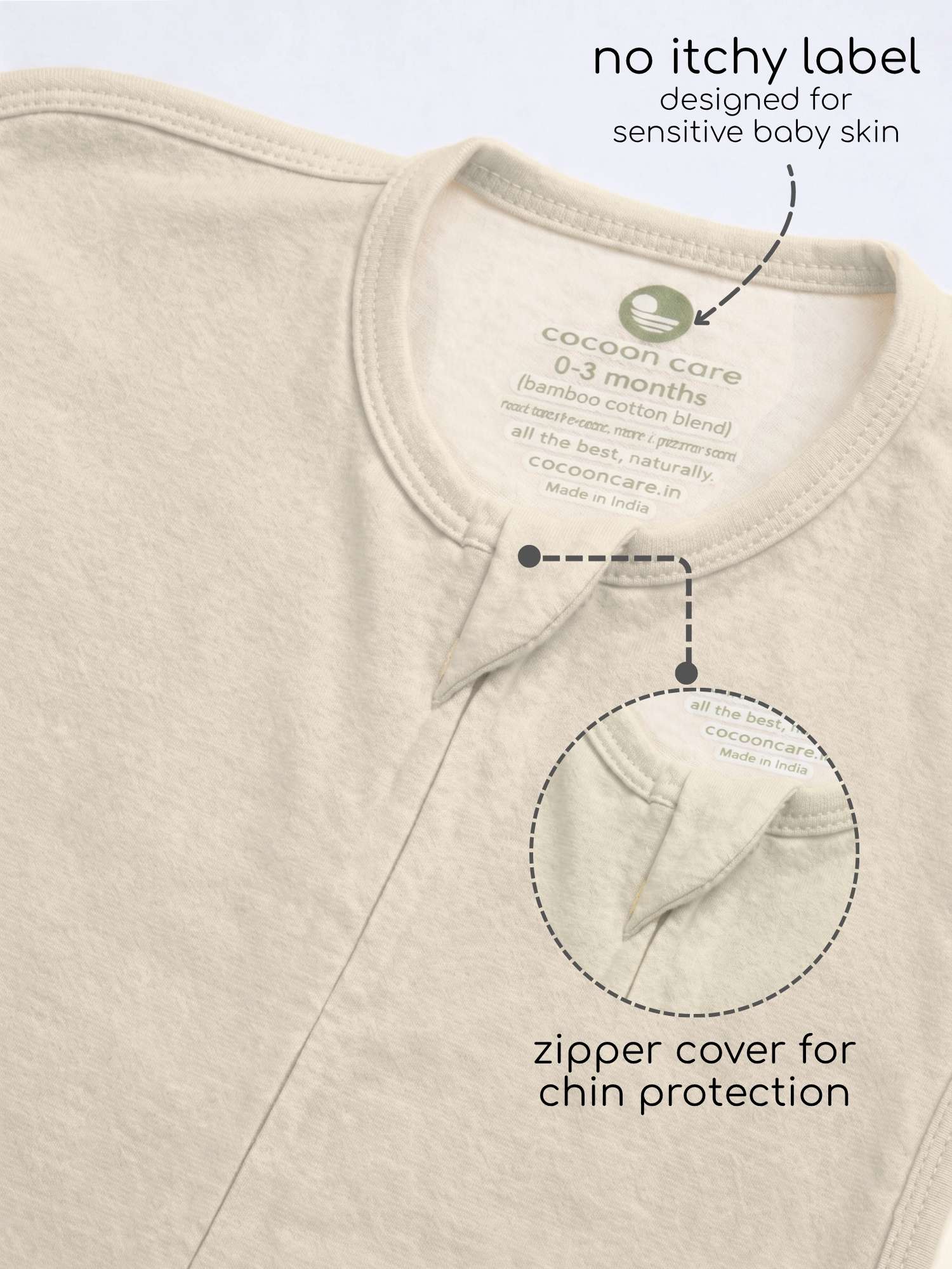 bamboo hands up swaddle pod for baby