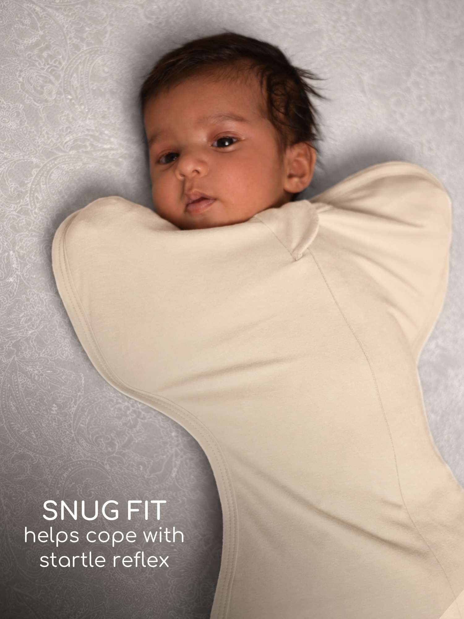 bamboo hands up swaddle pod for baby