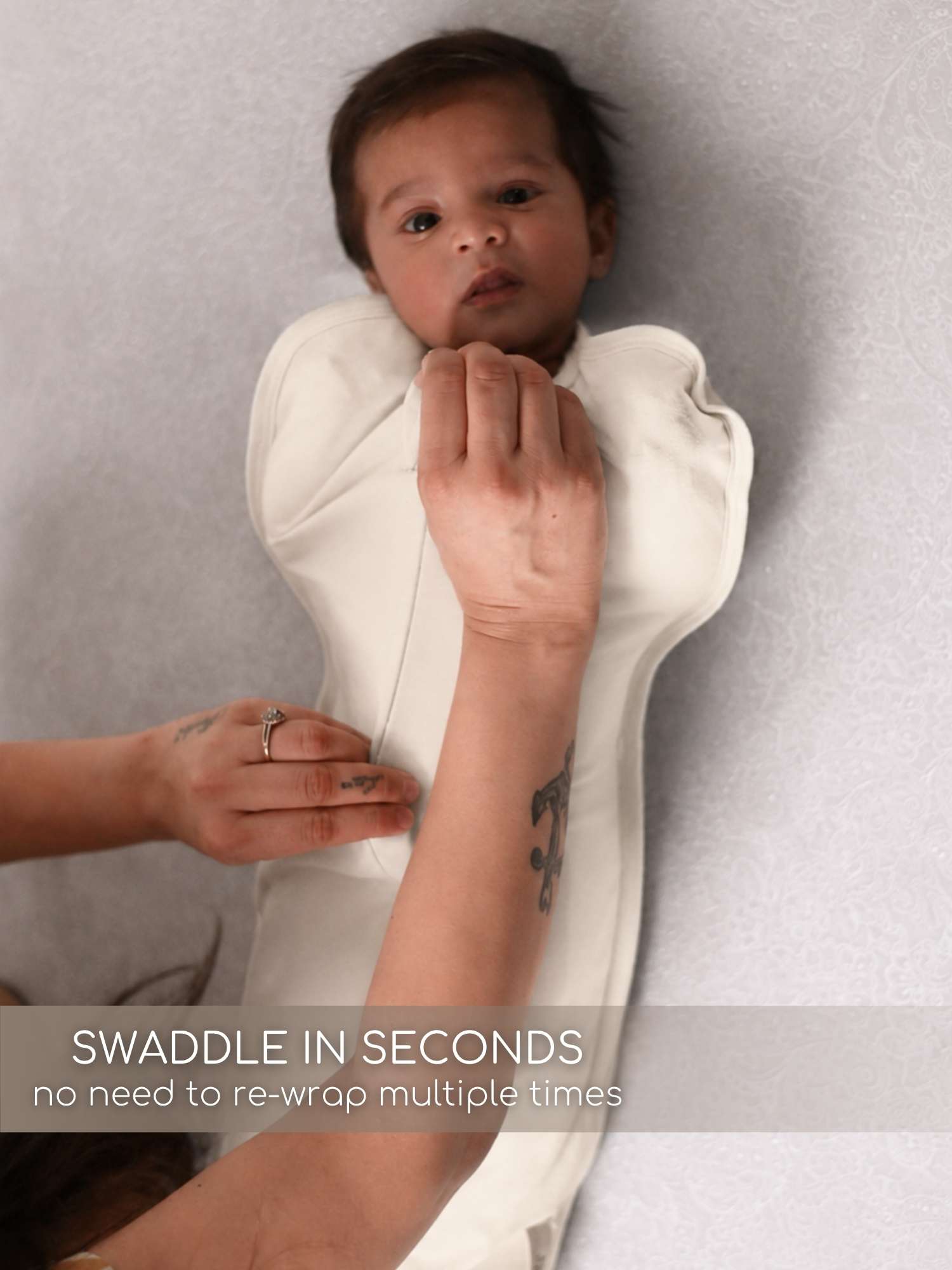bamboo hands up swaddle pod for baby