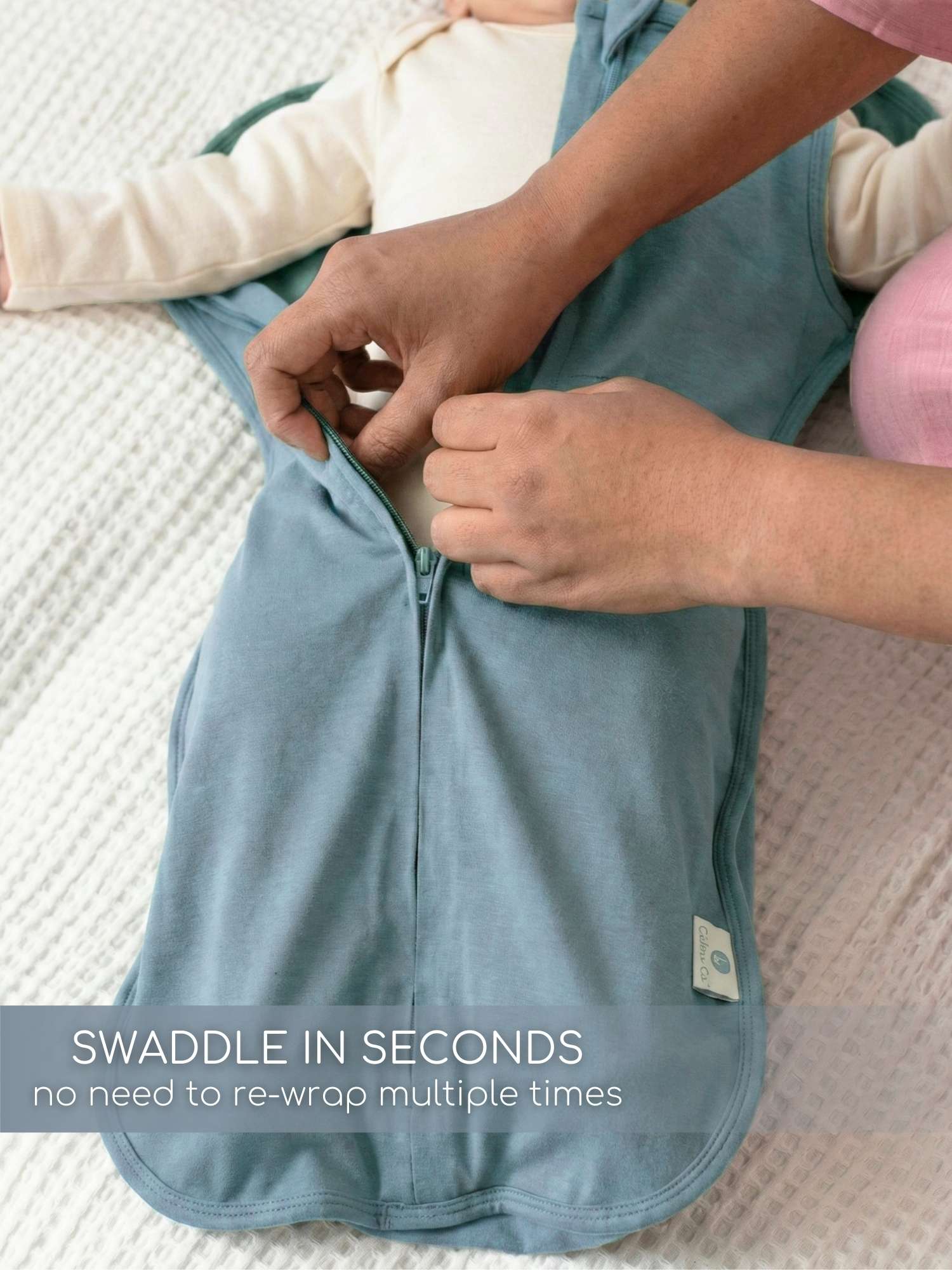 bamboo hands up swaddle pod for baby
