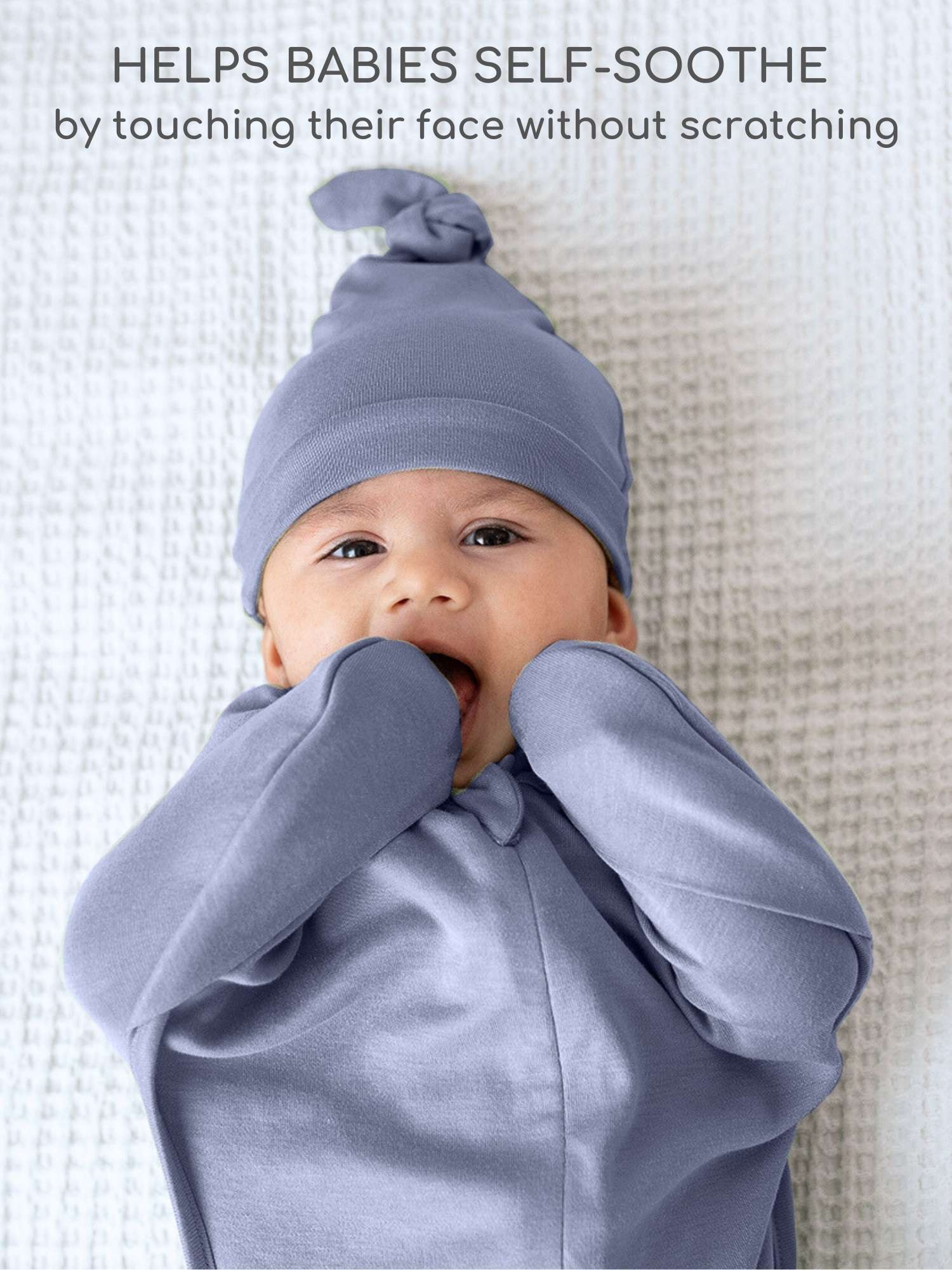 bamboo hands up swaddle pod for baby - solid colours