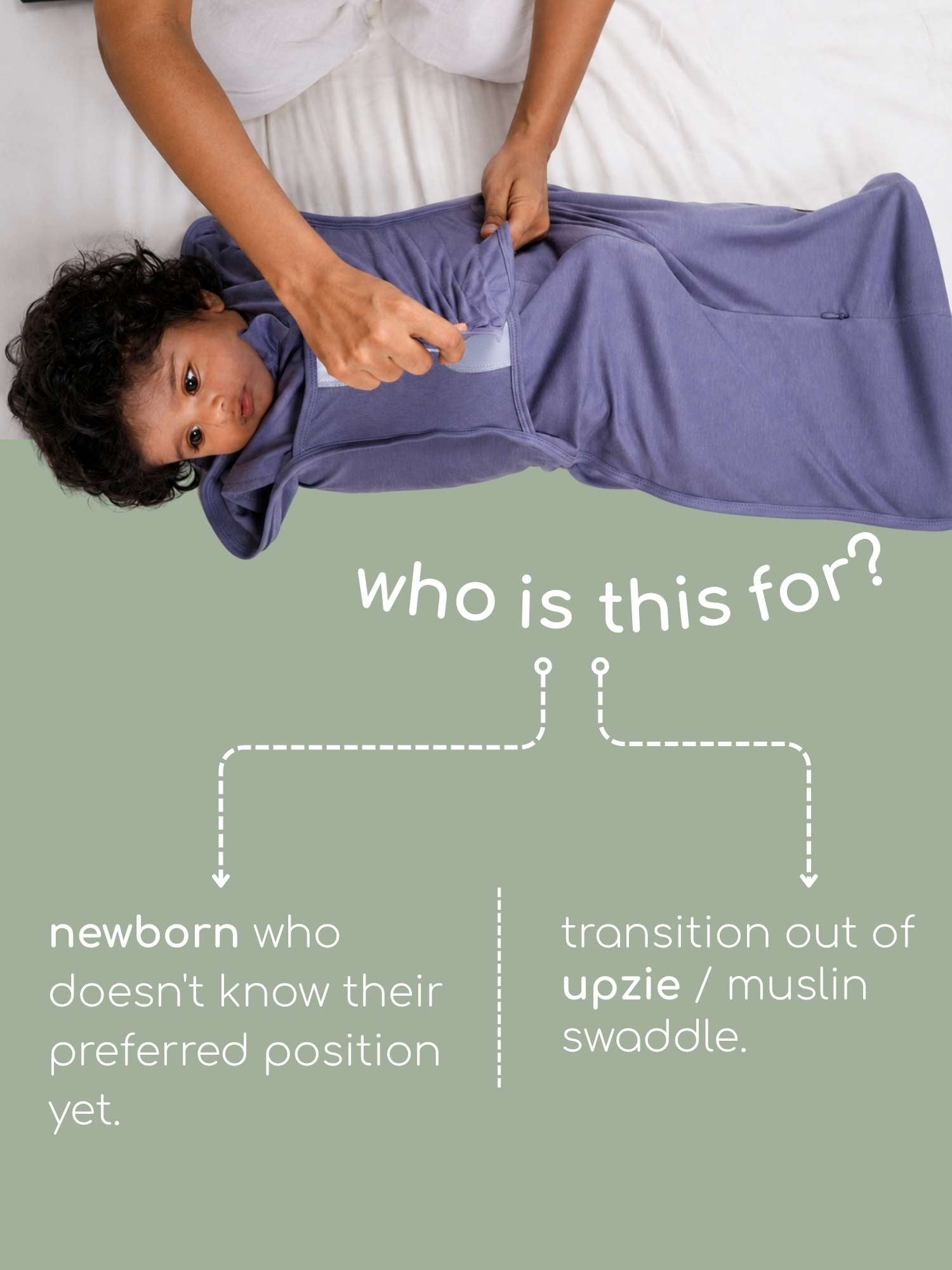 bamboo SNUGZIE™ 3 arms position swaddle pod