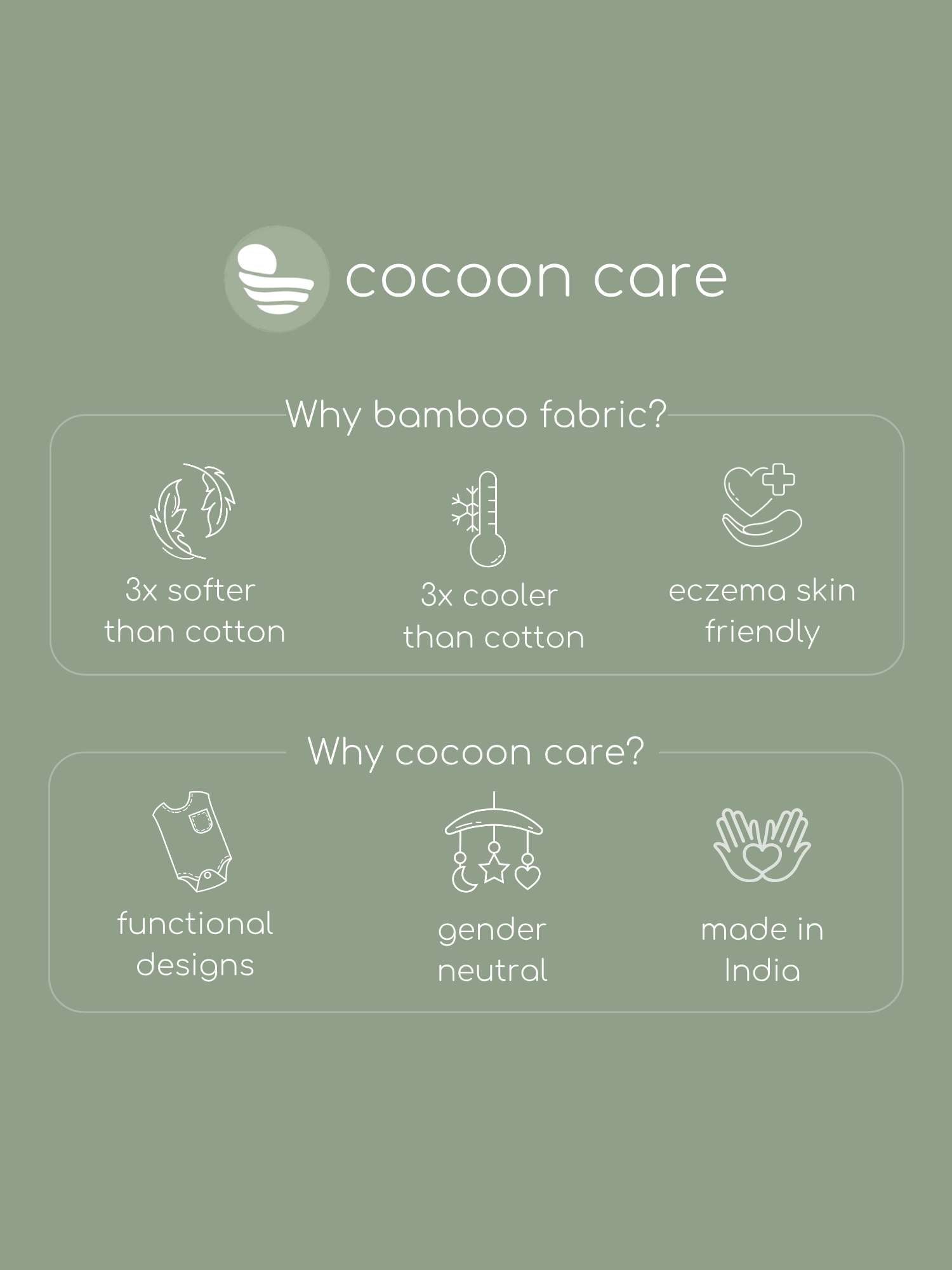 bamboo SNUGZIE™ 3 arms position swaddle pod