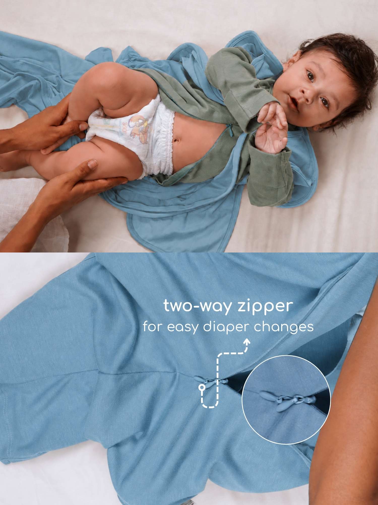 bamboo SNUGZIE™ 3 arms position swaddle pod