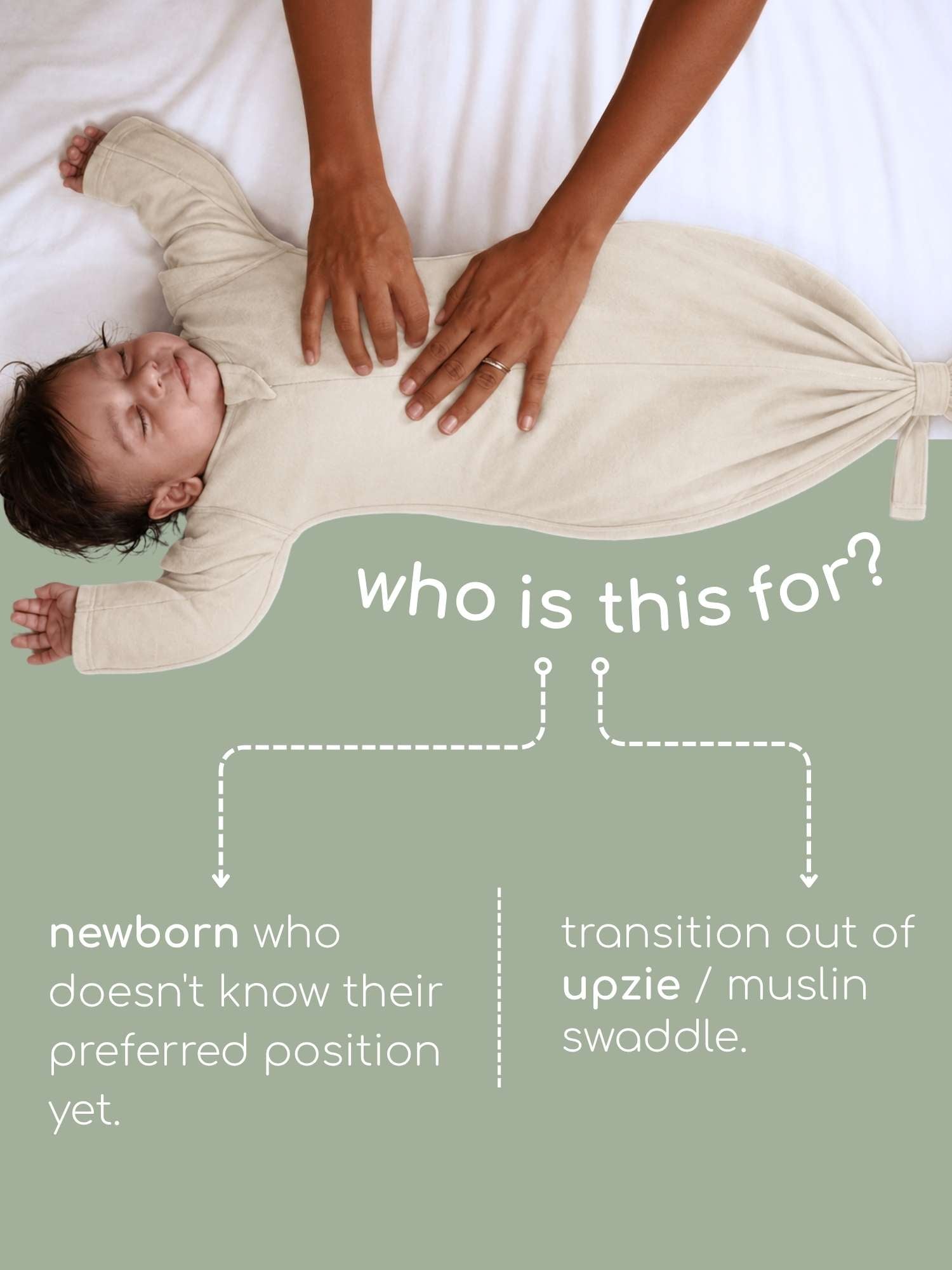 bamboo SNUGZIE™ 3 arms position swaddle pod