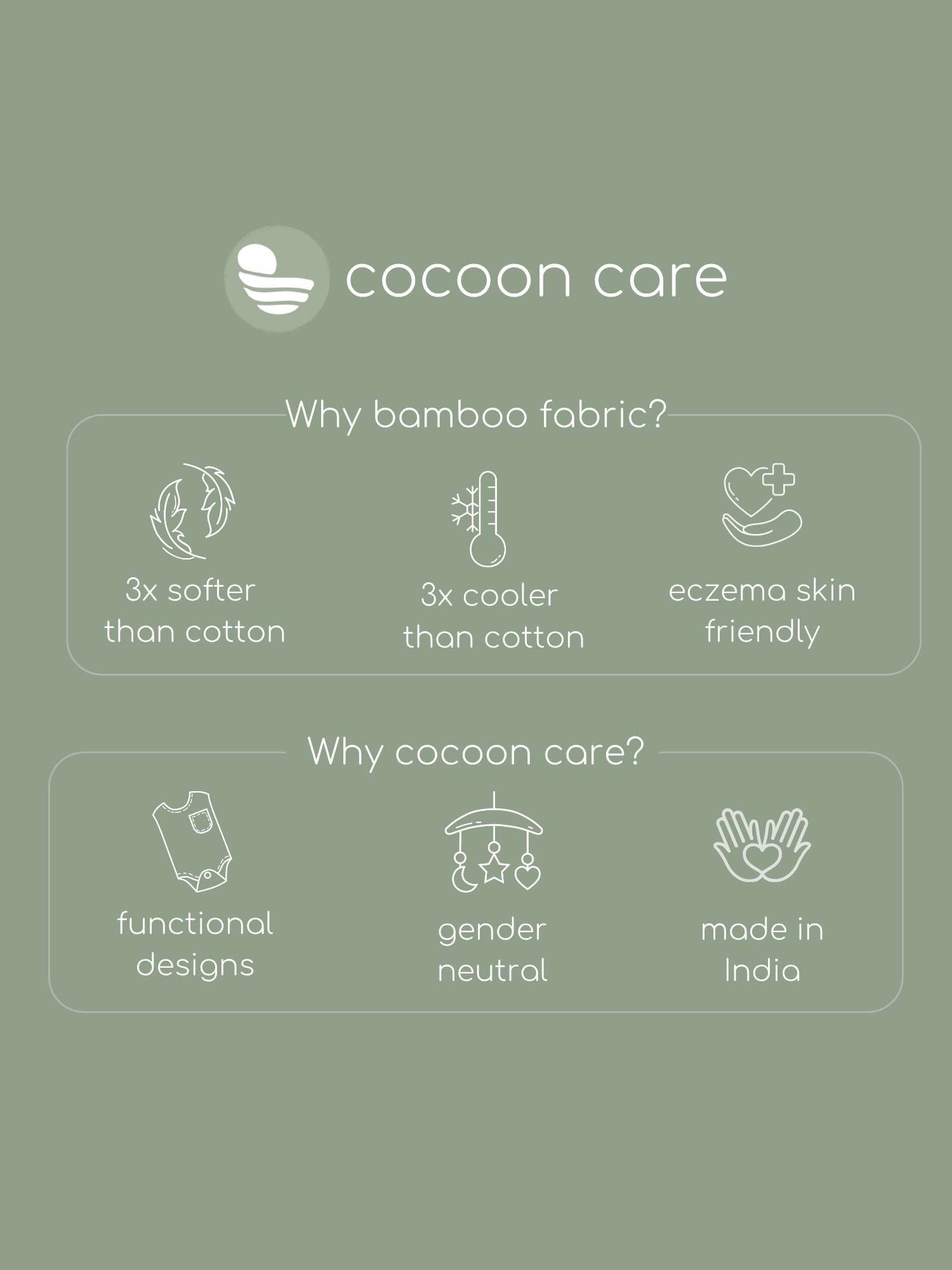 bamboo SNUGZIE™ 3 arms position swaddle pod