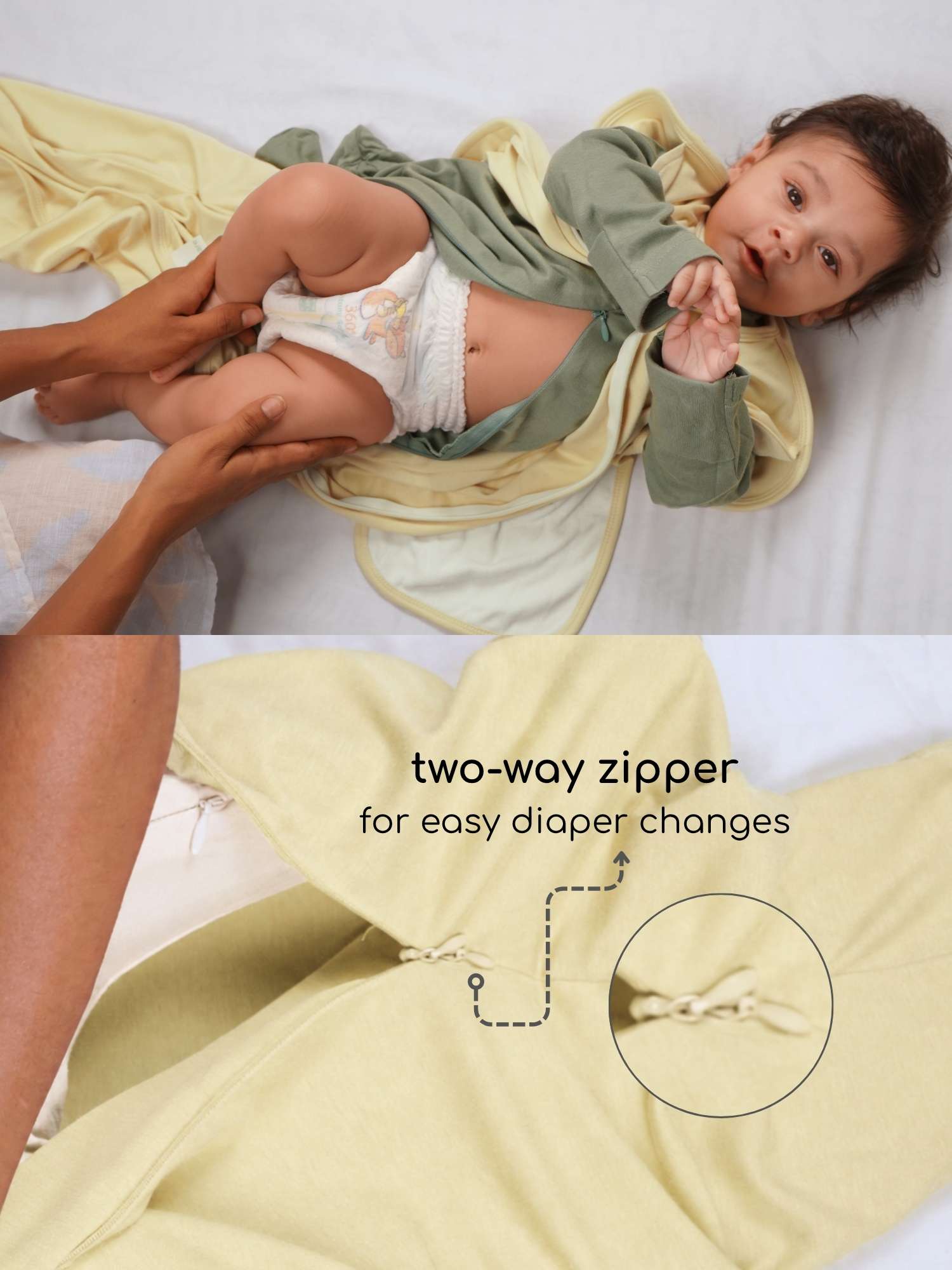 bamboo SNUGZIE™ 3 arms position swaddle pod
