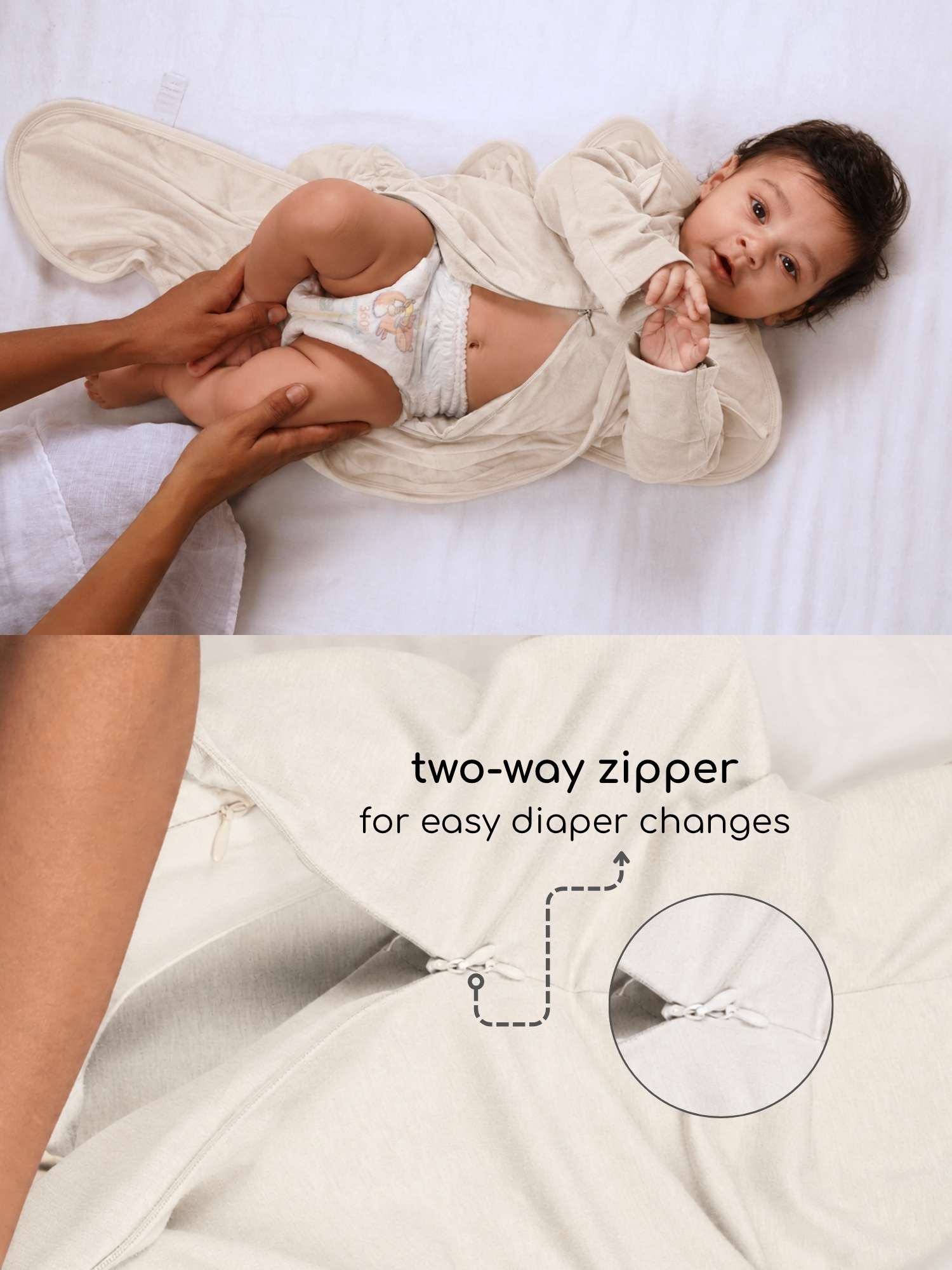 bamboo SNUGZIE™ 3 arms position swaddle pod
