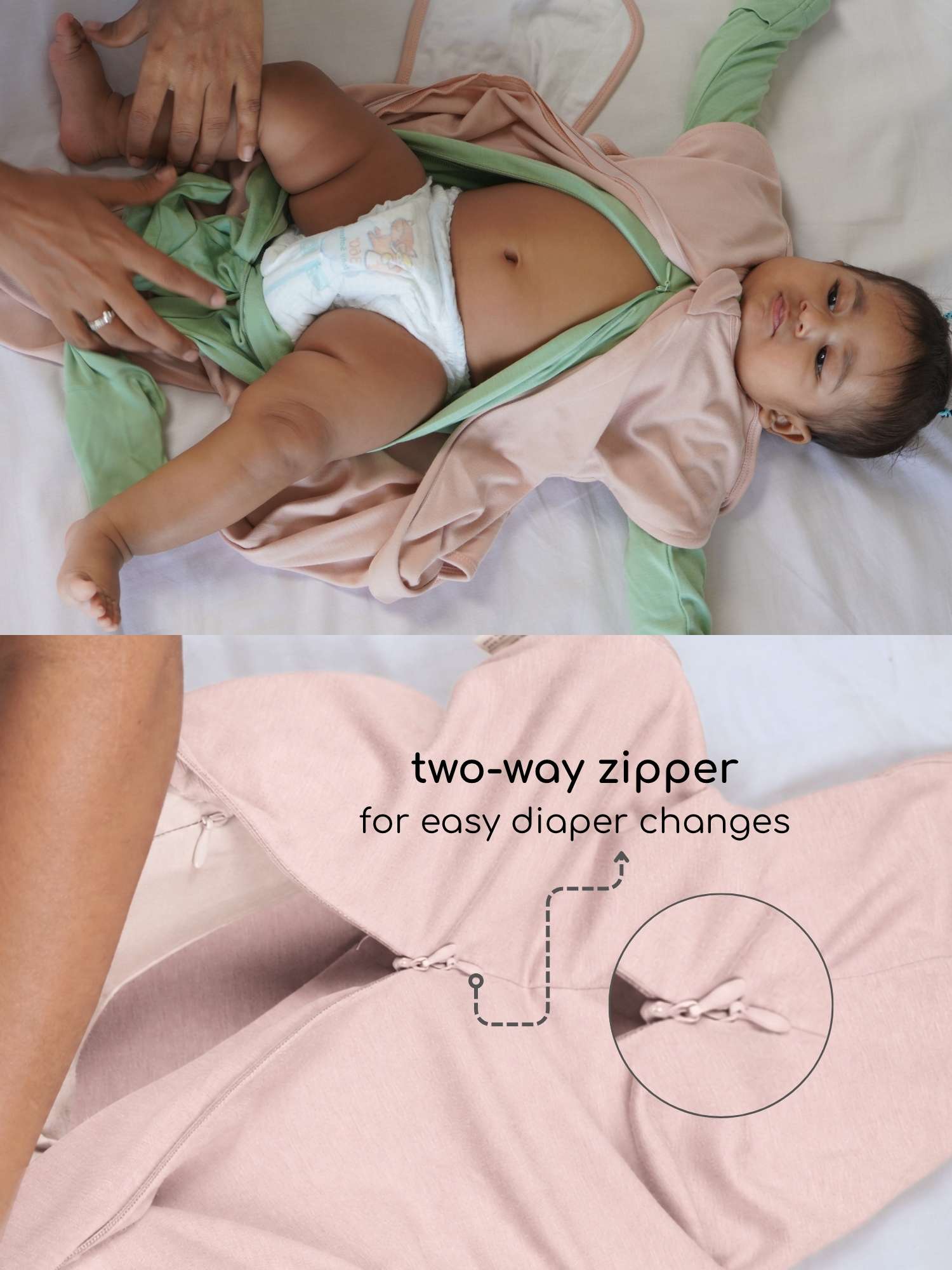 bamboo SNUGZIE™ 3 arms position swaddle pod