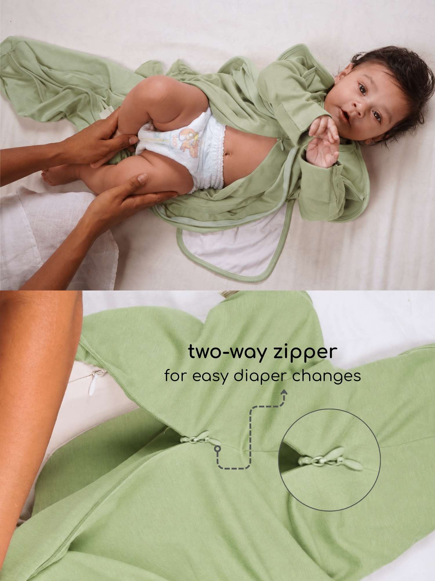 bamboo SNUGZIE™ 3 arms position swaddle pod