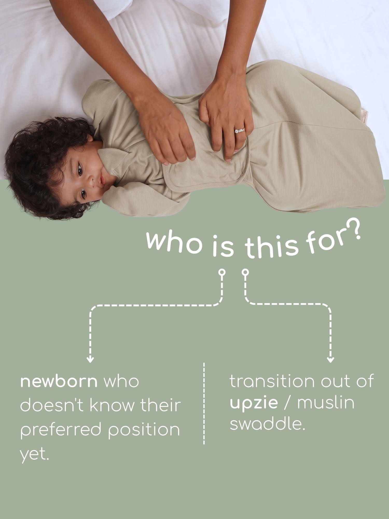 bamboo SNUGZIE™ 3 arms position swaddle pod