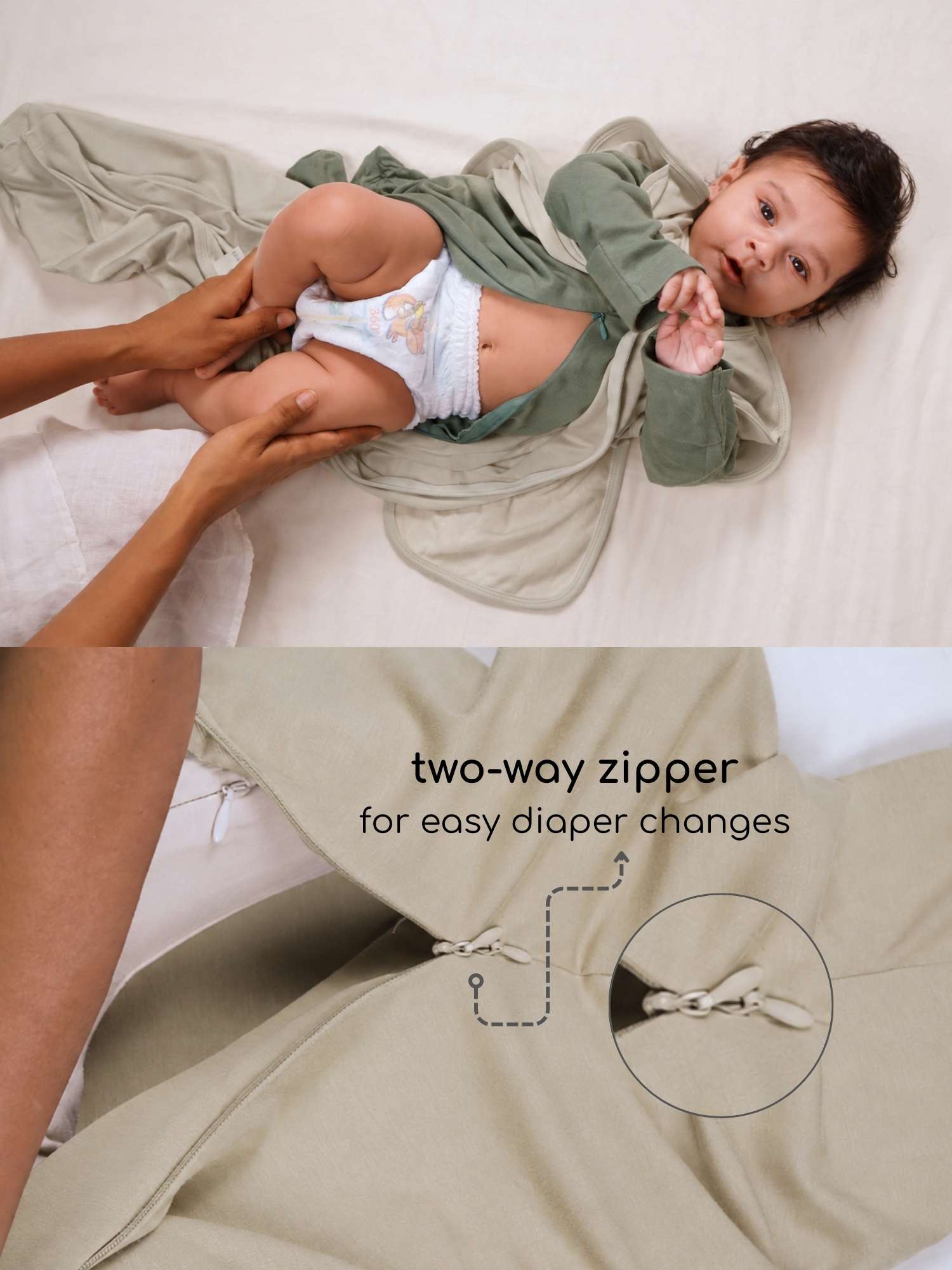 bamboo SNUGZIE™ 3 arms position swaddle pod