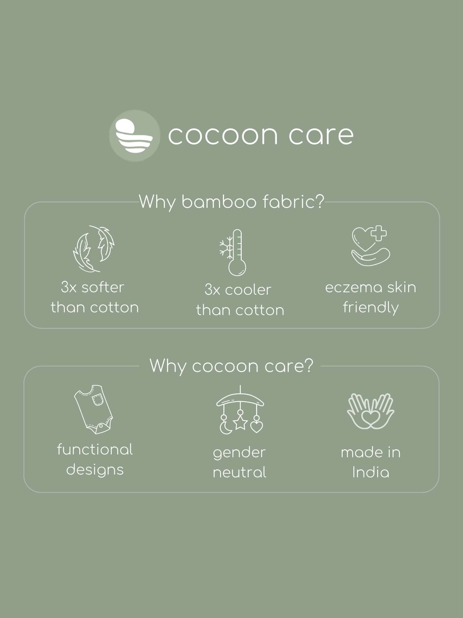 bamboo SNUGZIE™ 3 arms position swaddle pod