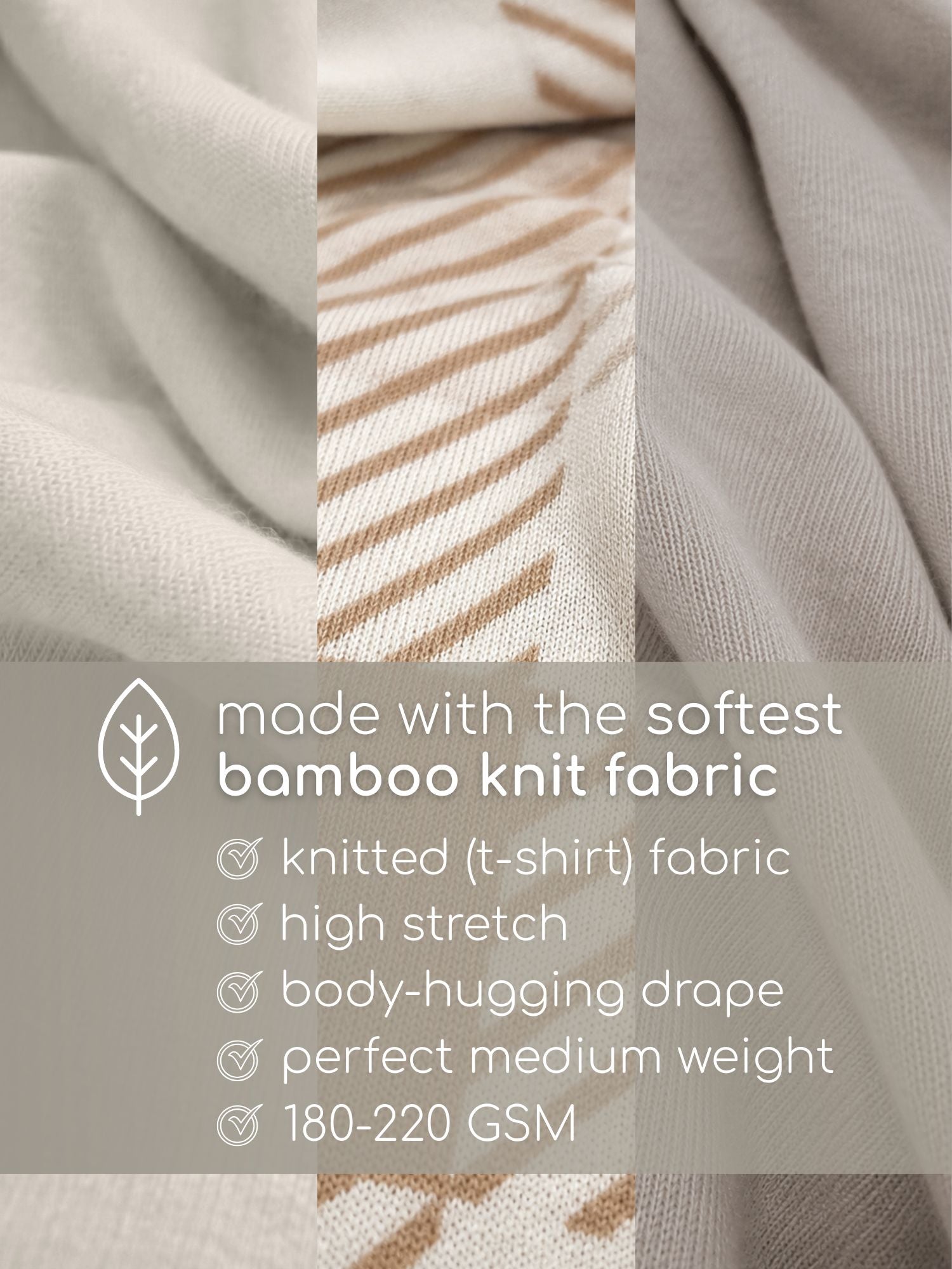 bamboo knit half sleeve t-shirt pack of 3